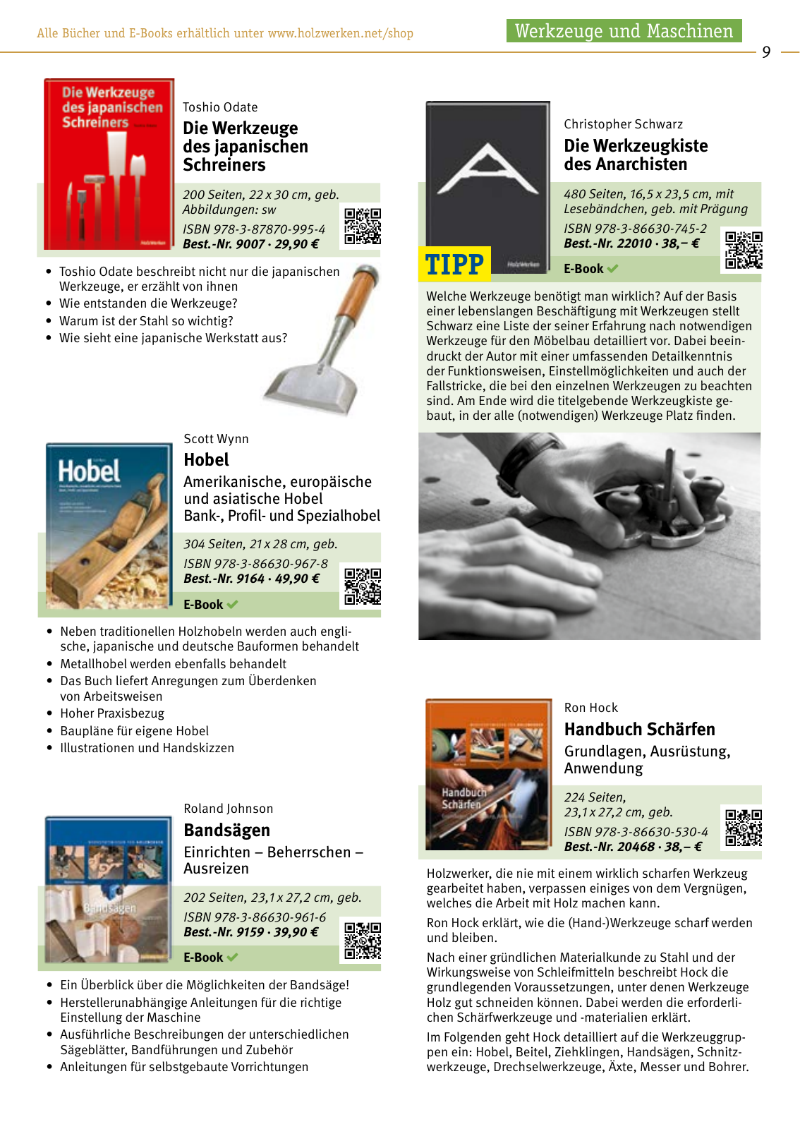 Vorschau HolzWerken Buchkatalog 23/24 Seite 9