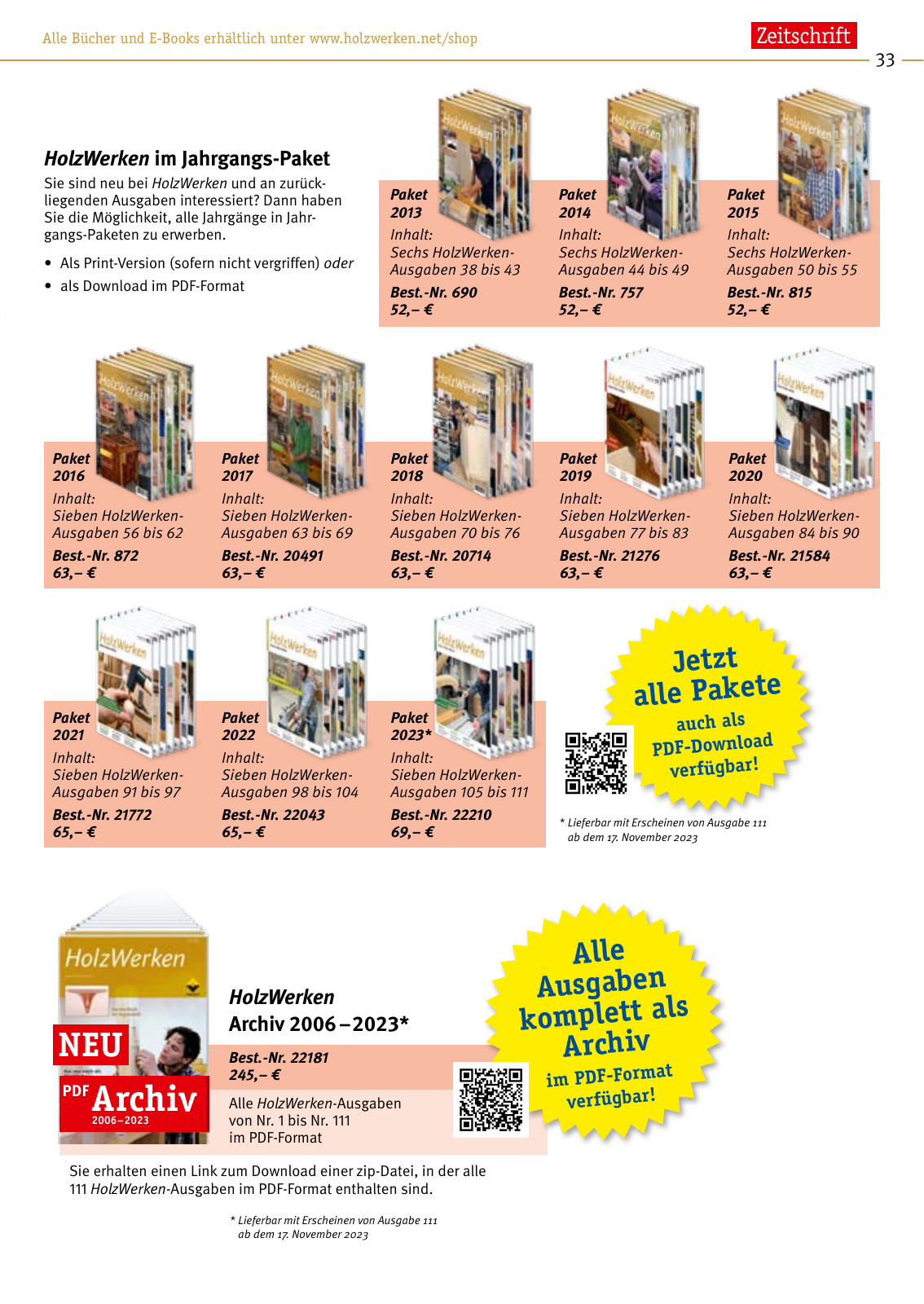 Vorschau HolzWerken Buchkatalog 23/24 Seite 33