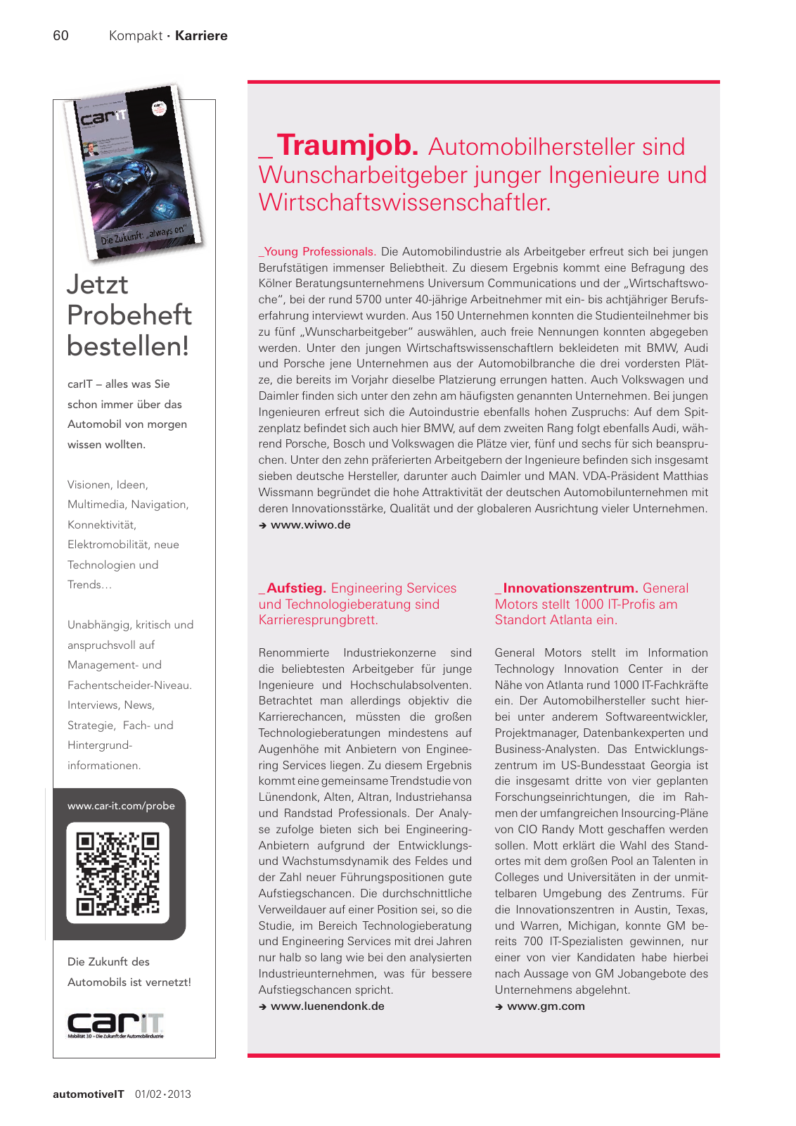 Vorschau automotiveit Ausgabe 1-2/2013 Seite 60