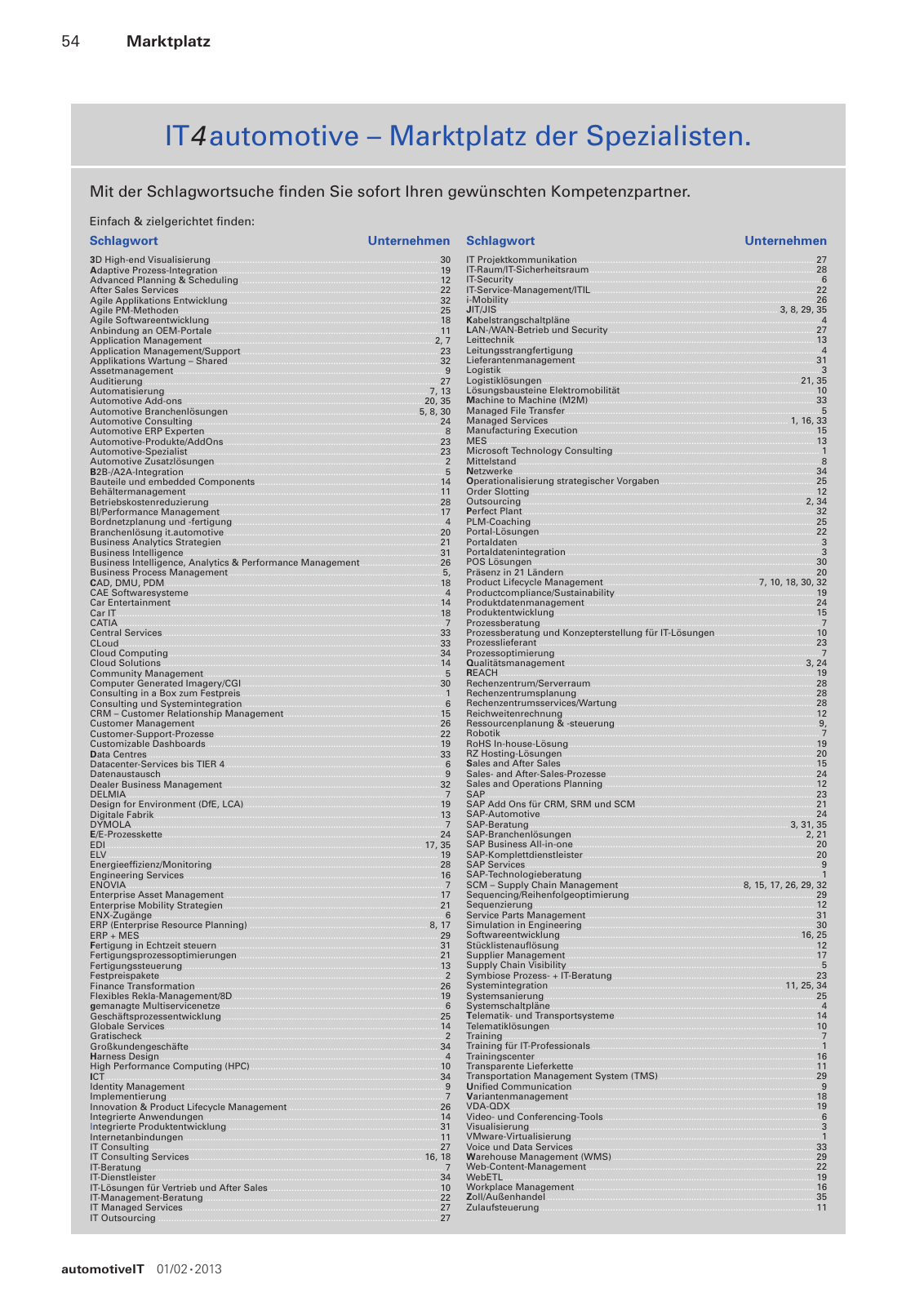 Vorschau automotiveit Ausgabe 1-2/2013 Seite 54