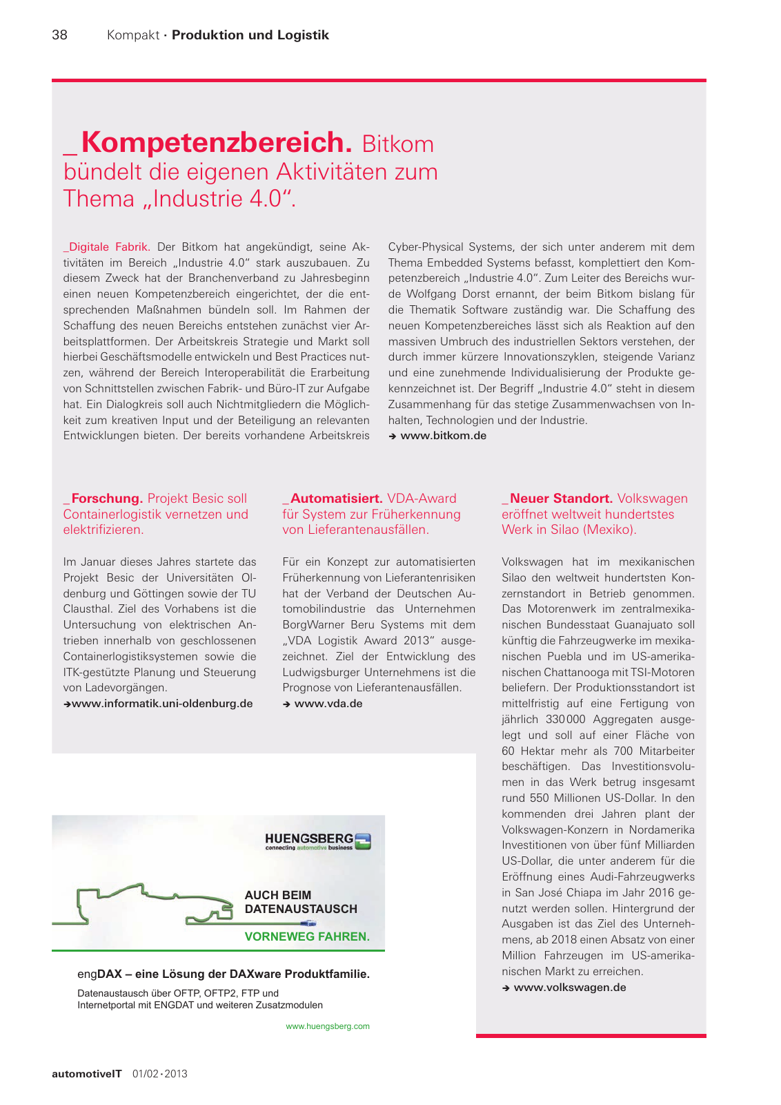 Vorschau automotiveit Ausgabe 1-2/2013 Seite 38