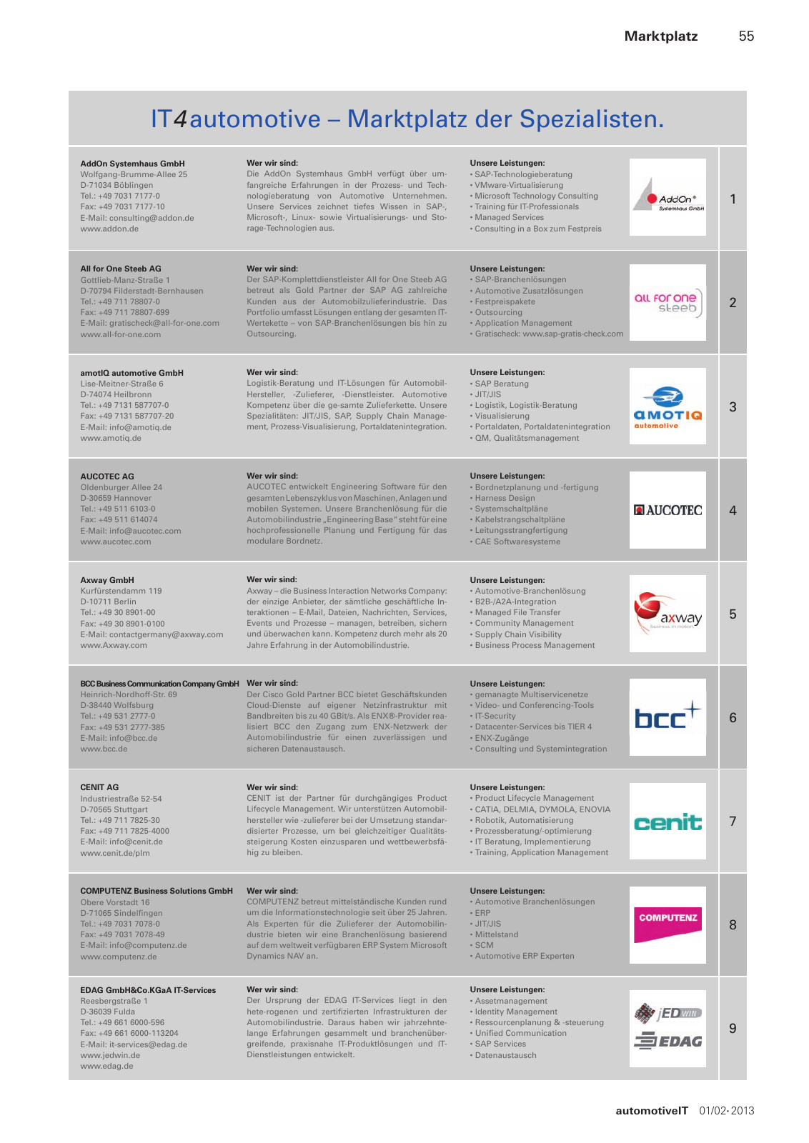 Vorschau automotiveit Ausgabe 1-2/2013 Seite 55