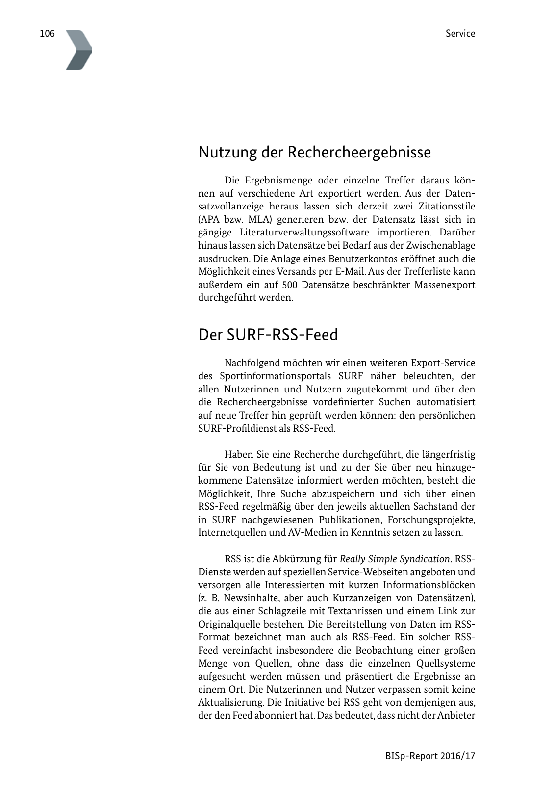 Vorschau BISp-Report 2016/17 Seite 108