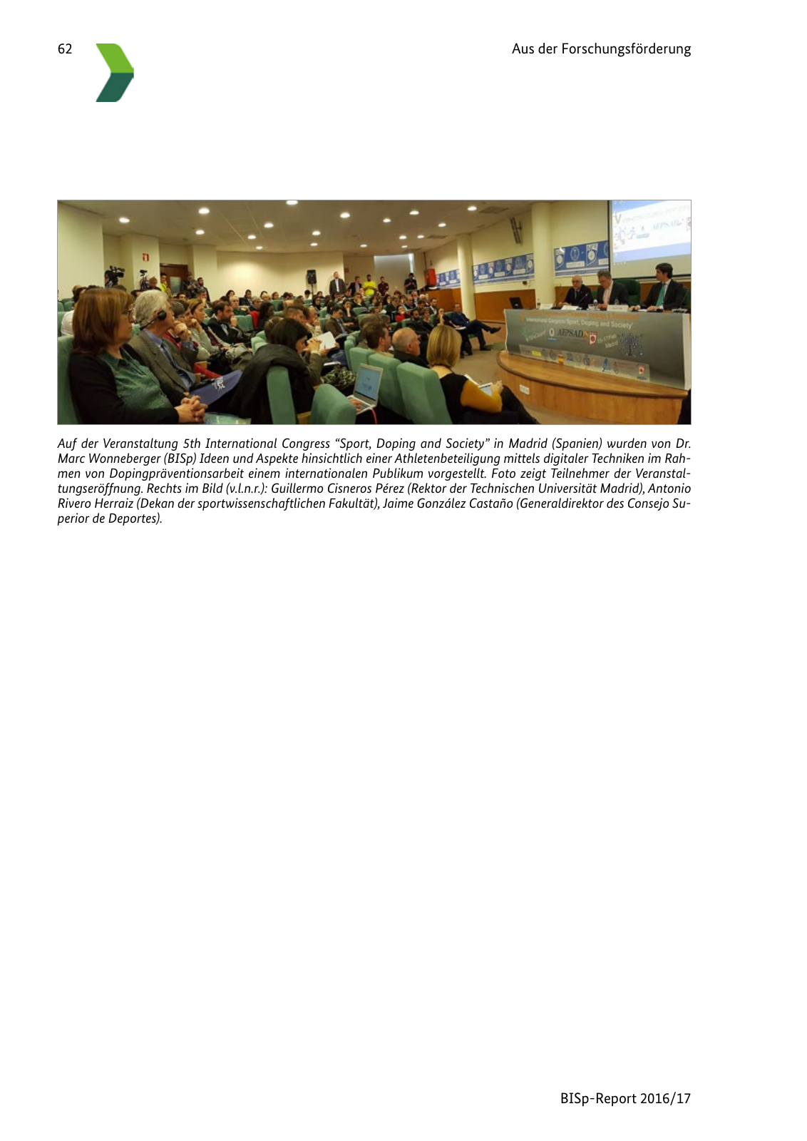 Vorschau BISp-Report 2016/17 Seite 64