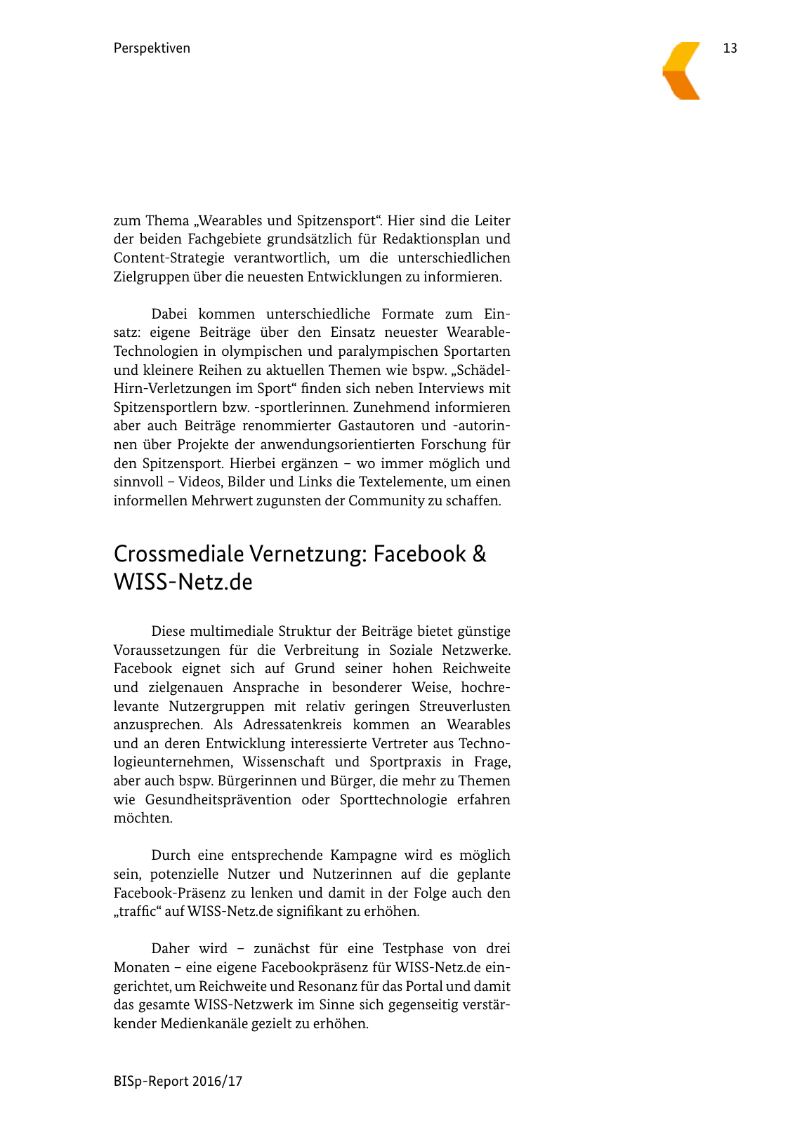 Vorschau BISp-Report 2016/17 Seite 15