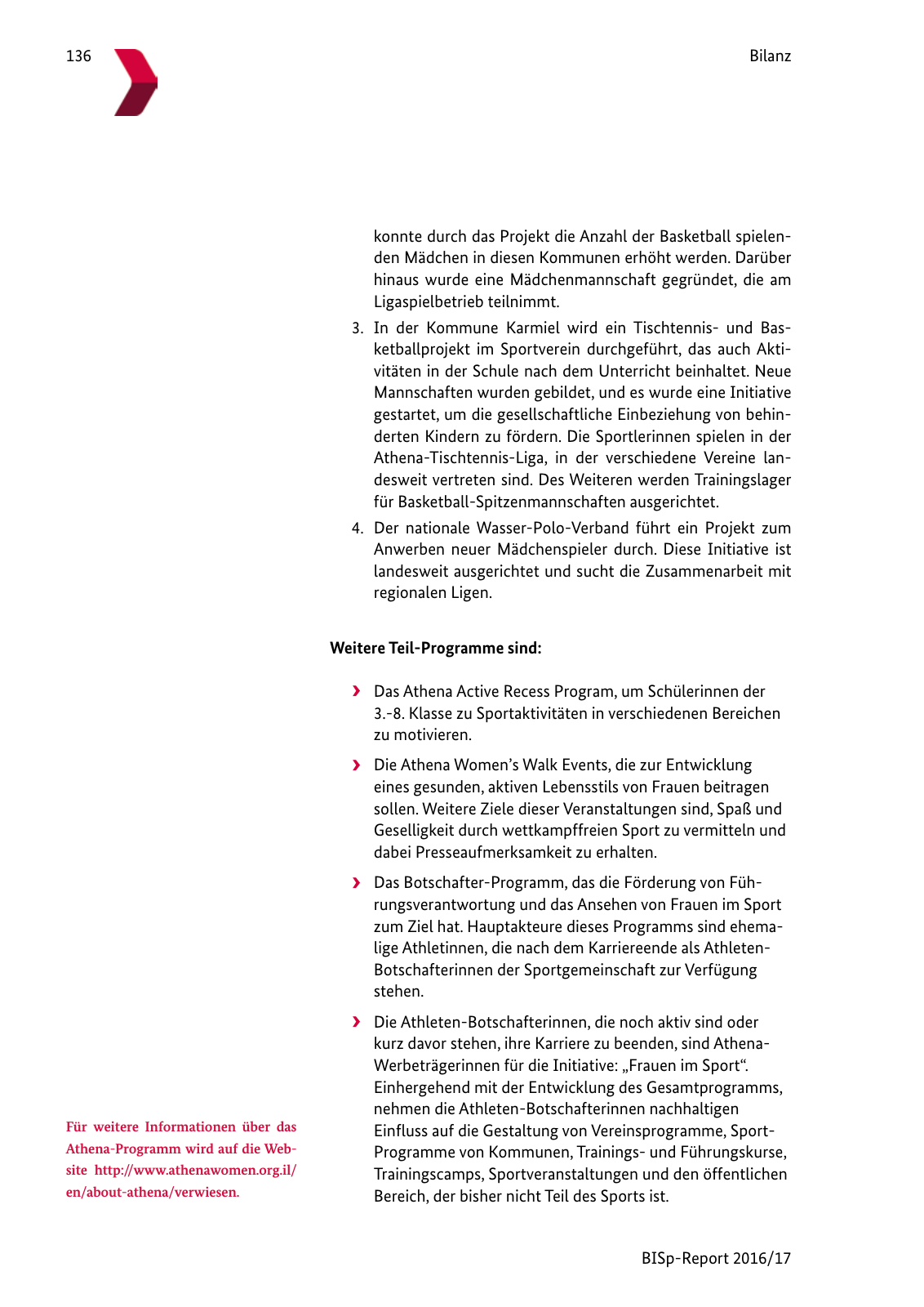 Vorschau BISp-Report 2016/17 Seite 138