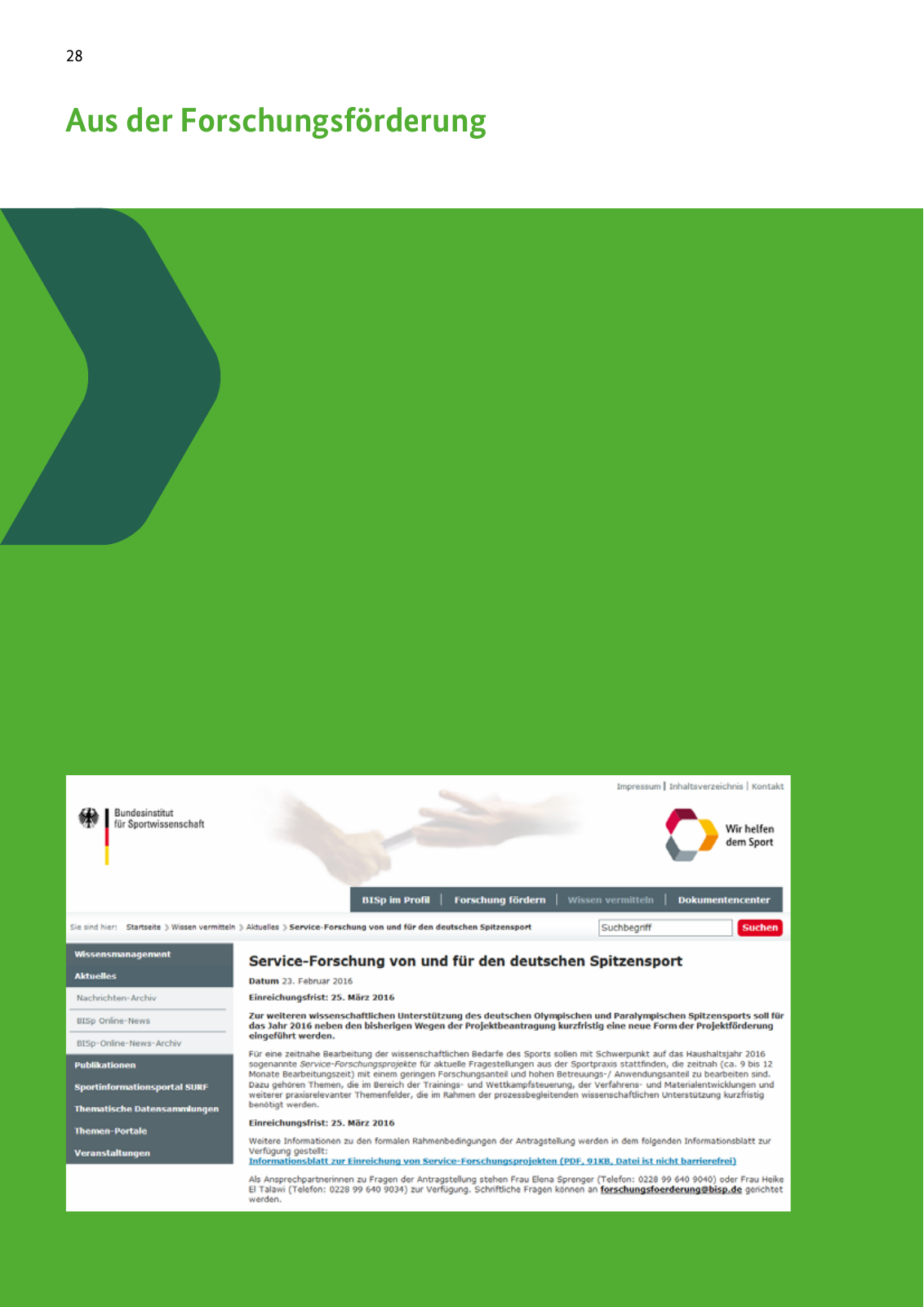 Vorschau BISp-Report 2016/17 Seite 30