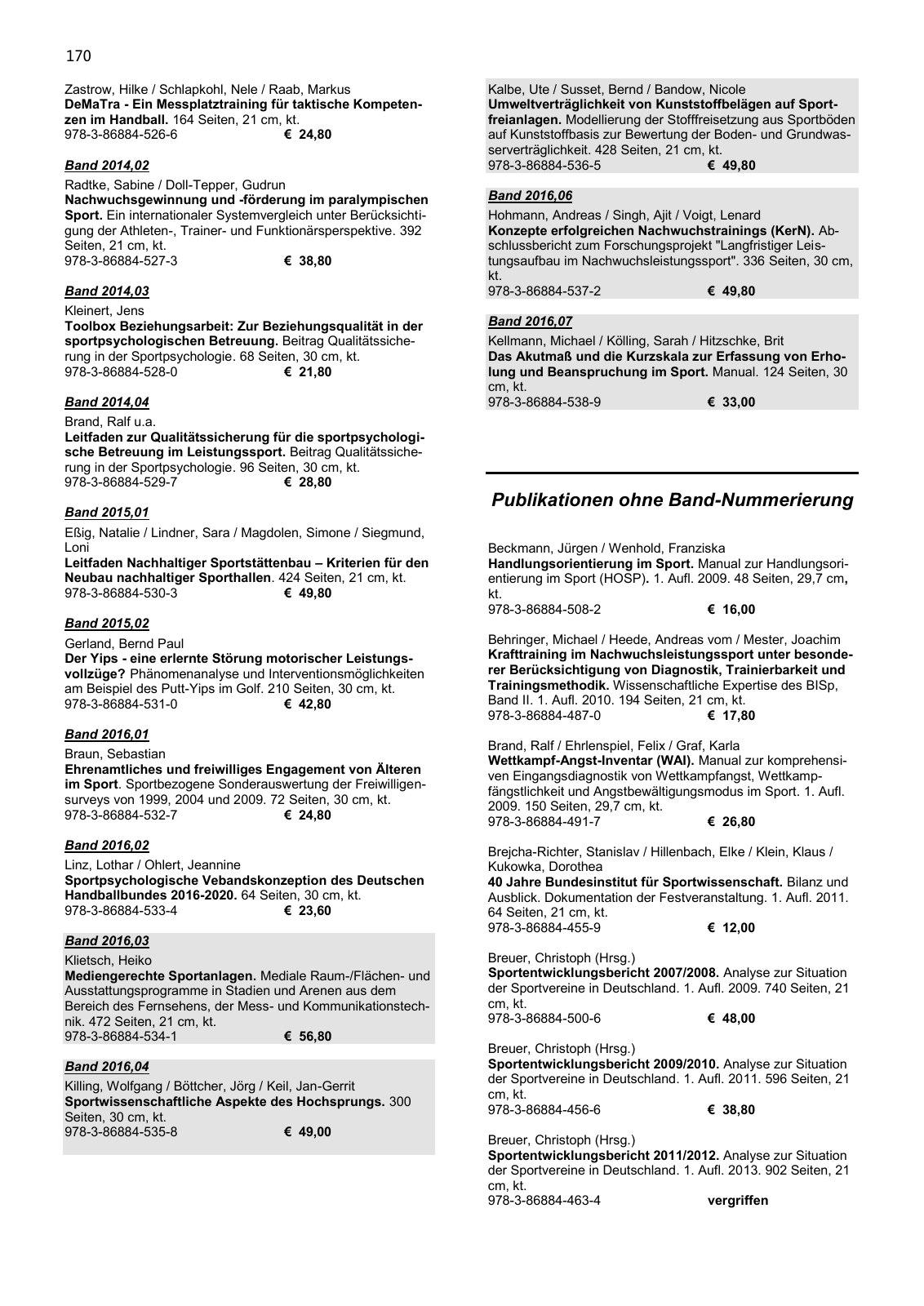 Vorschau BISp-Report 2016/17 Seite 172