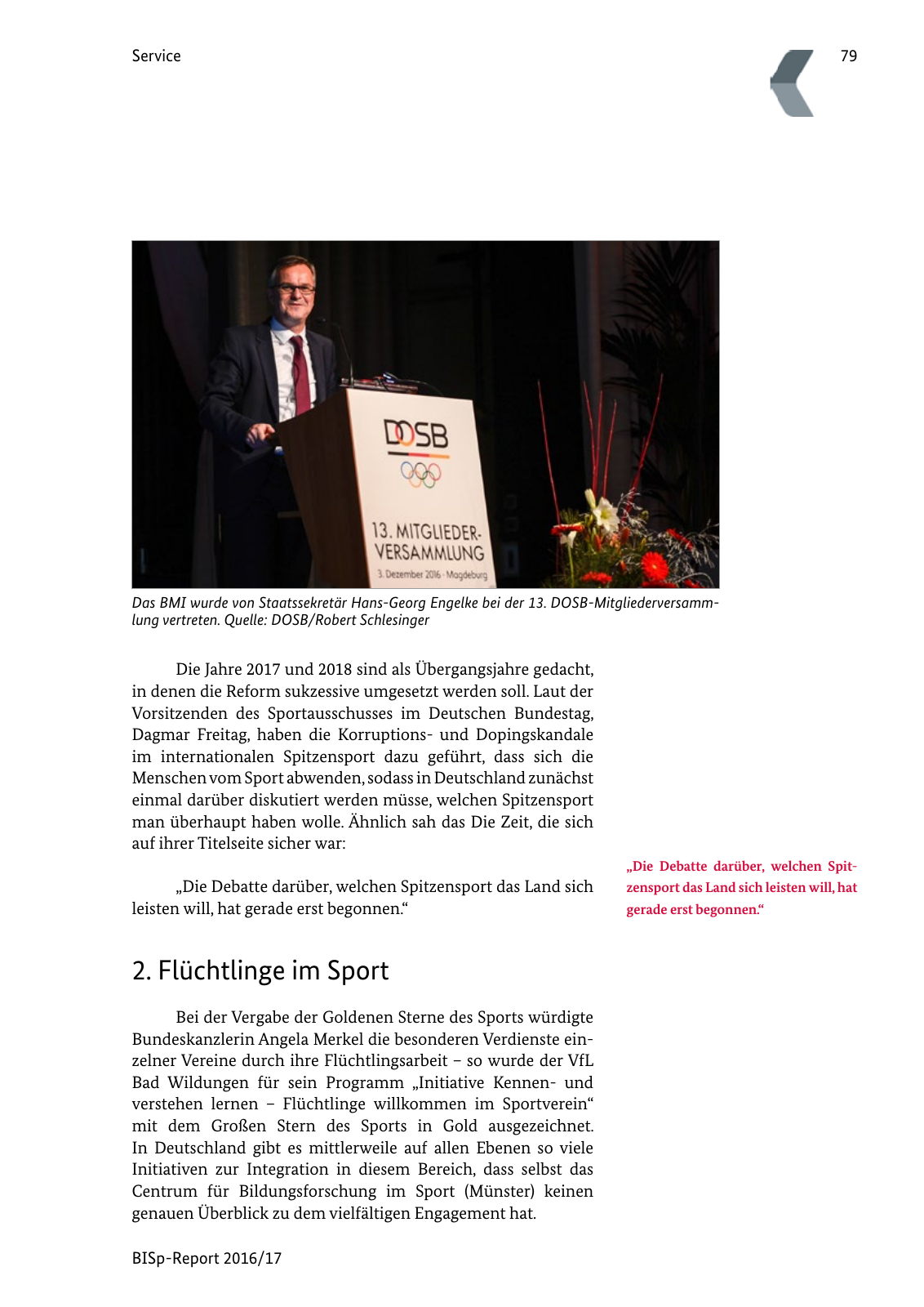 Vorschau BISp-Report 2016/17 Seite 81