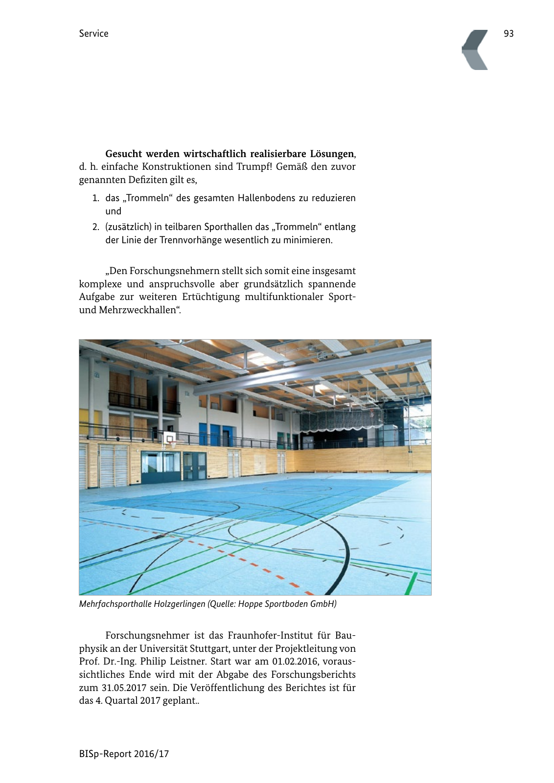 Vorschau BISp-Report 2016/17 Seite 95