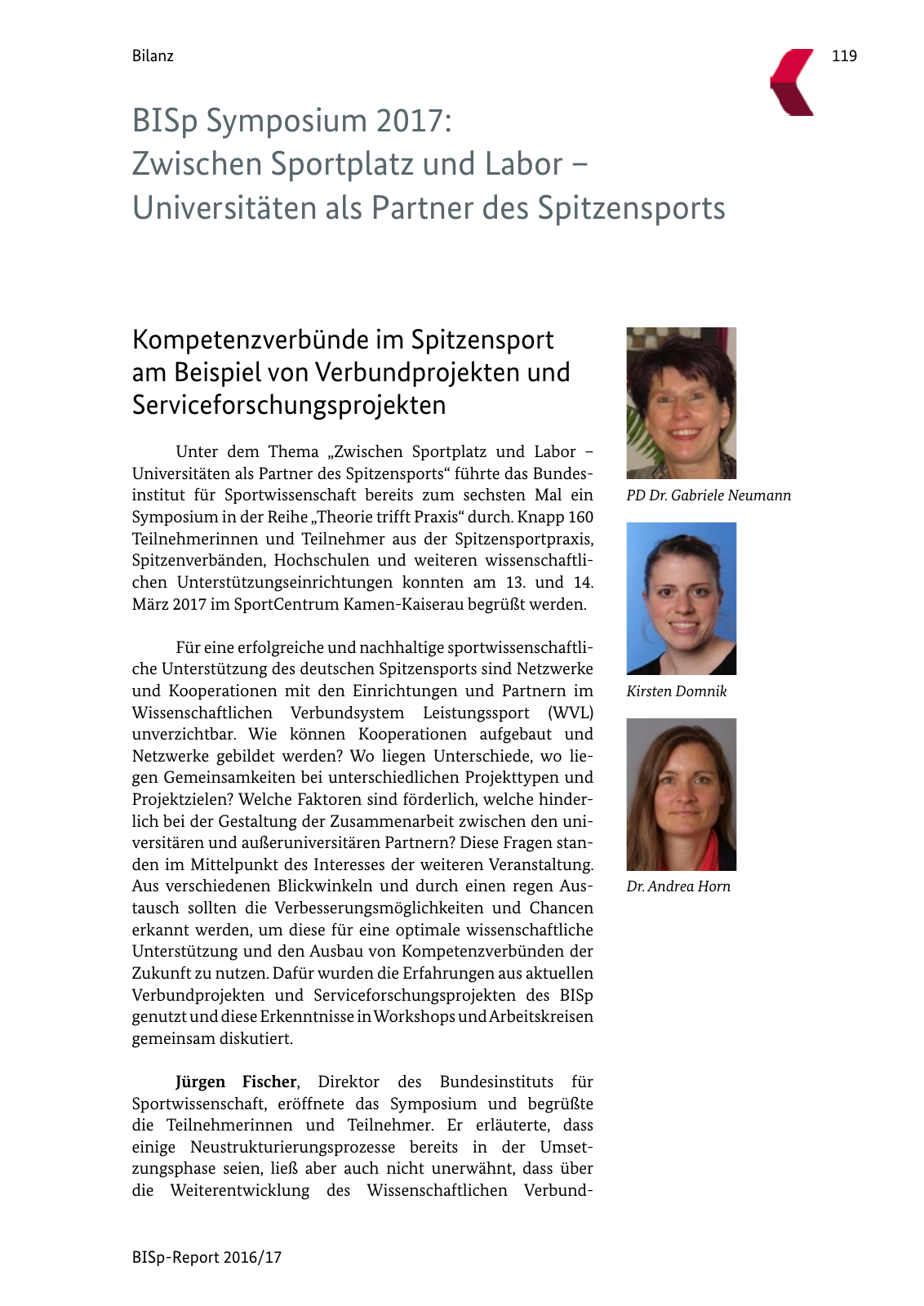 Vorschau BISp-Report 2016/17 Seite 121