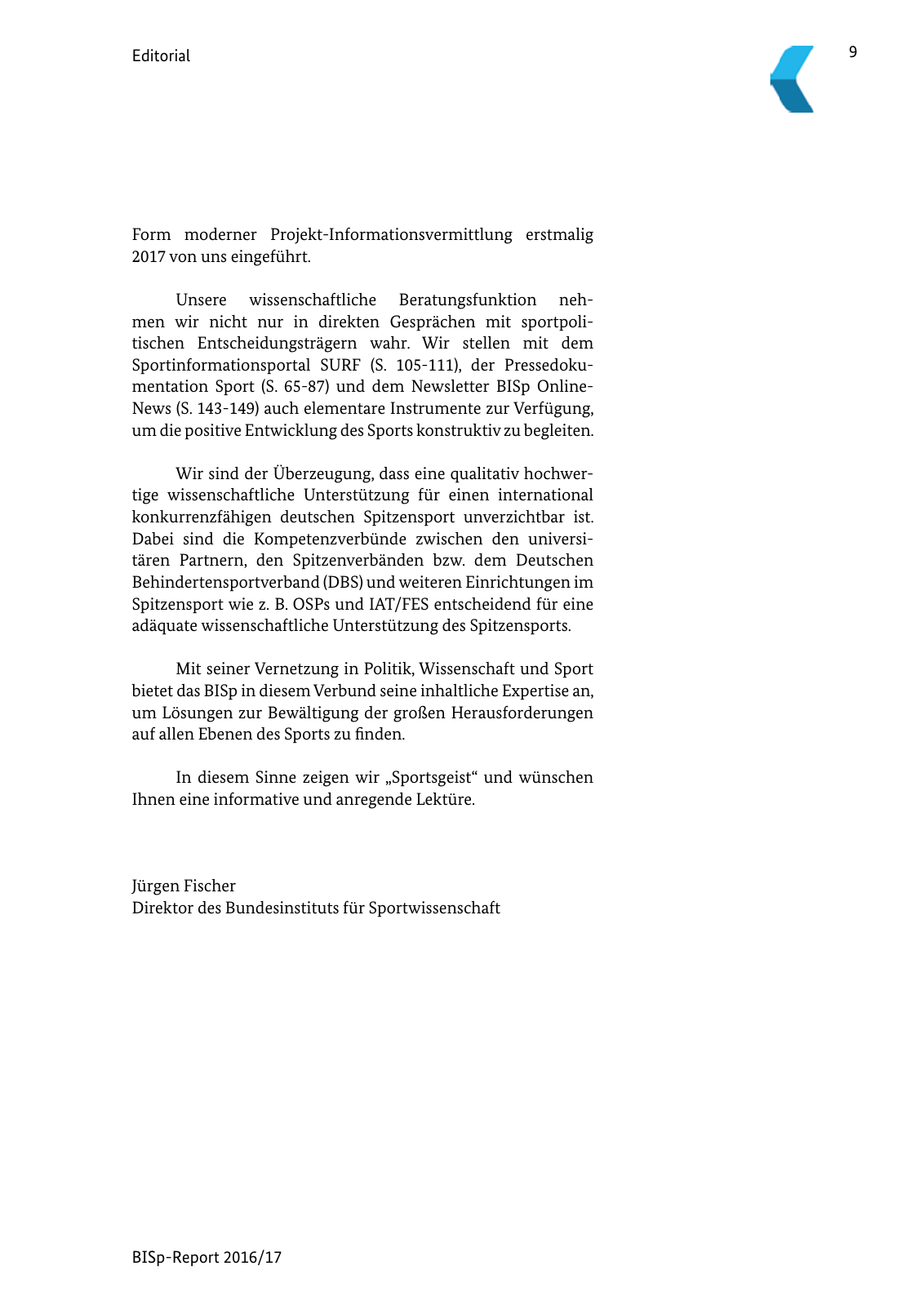 Vorschau BISp-Report 2016/17 Seite 11