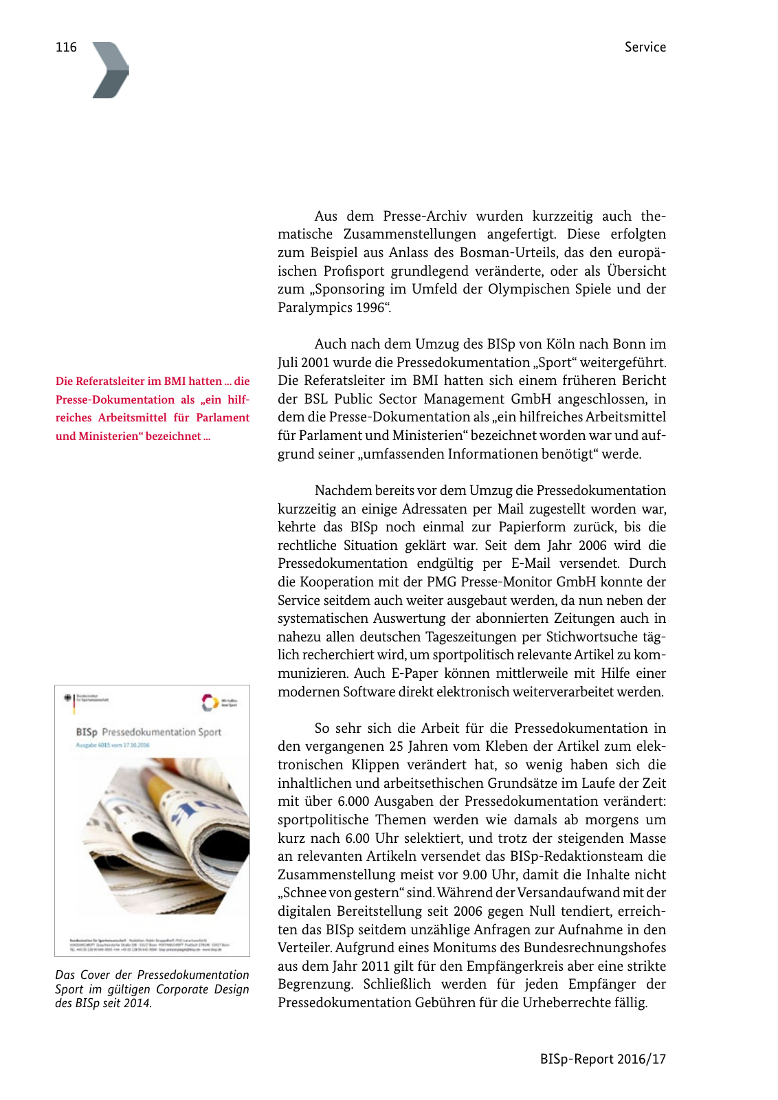Vorschau BISp-Report 2016/17 Seite 118