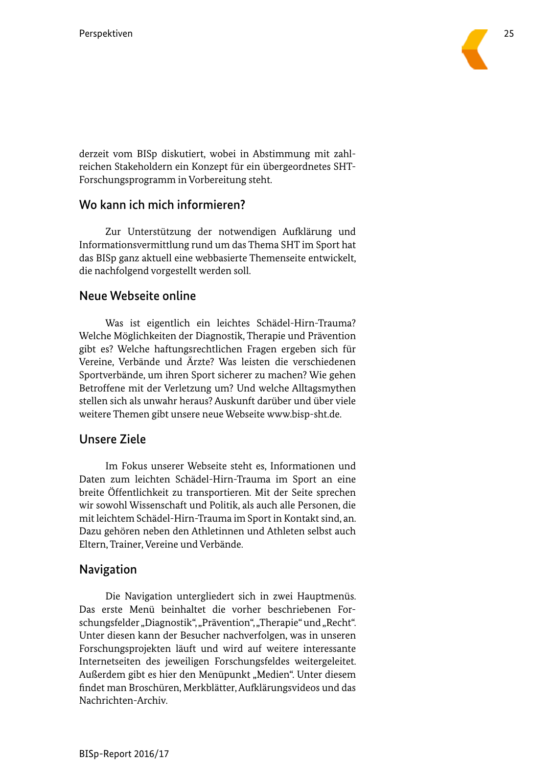 Vorschau BISp-Report 2016/17 Seite 27