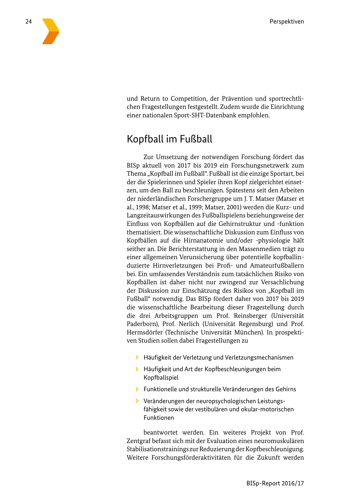 Vorschau BISp-Report 2016/17 Seite 26