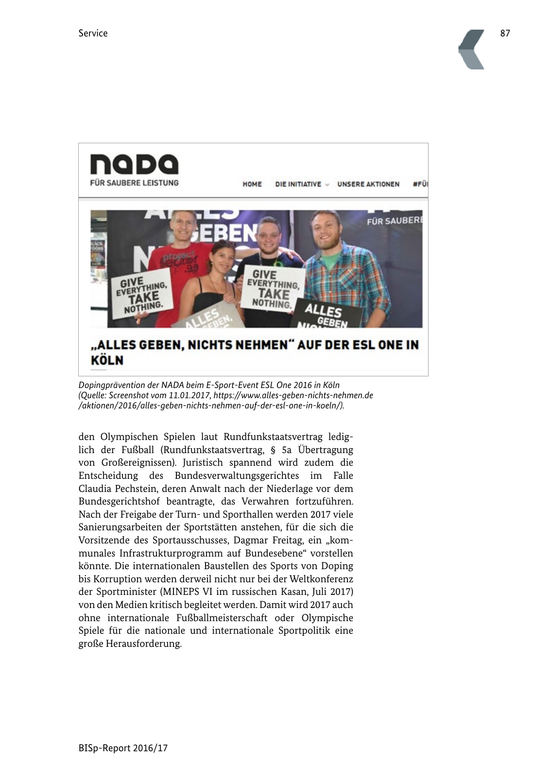 Vorschau BISp-Report 2016/17 Seite 89