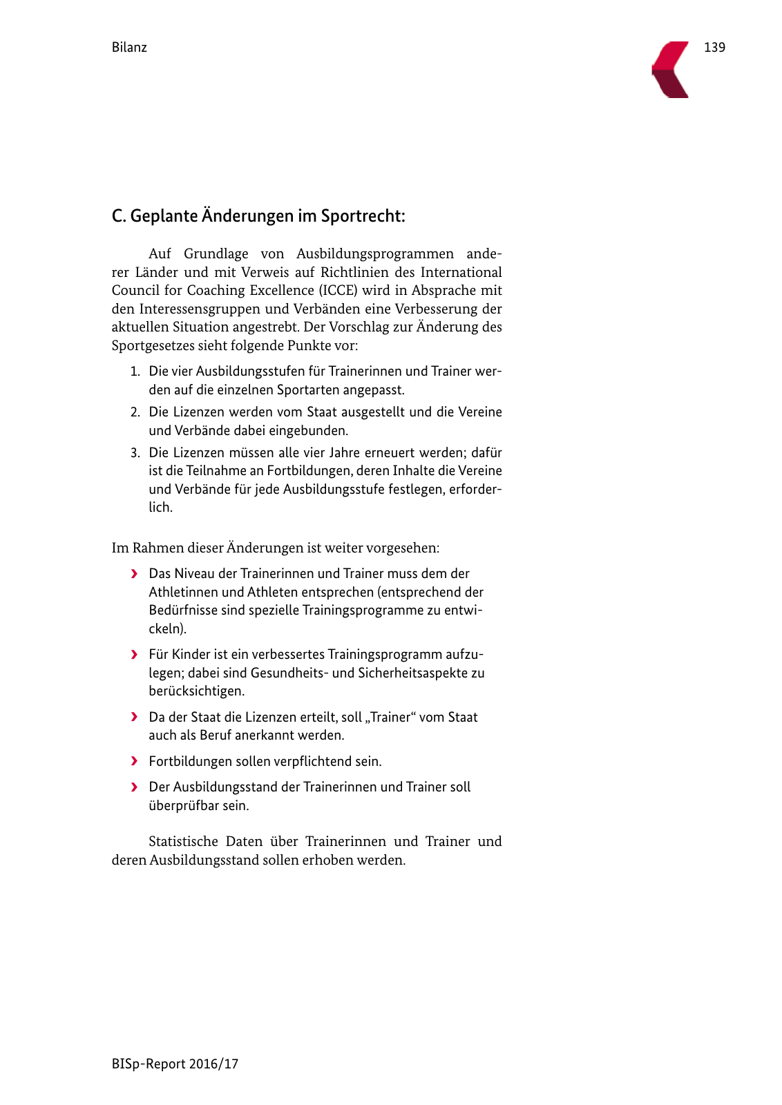 Vorschau BISp-Report 2016/17 Seite 141