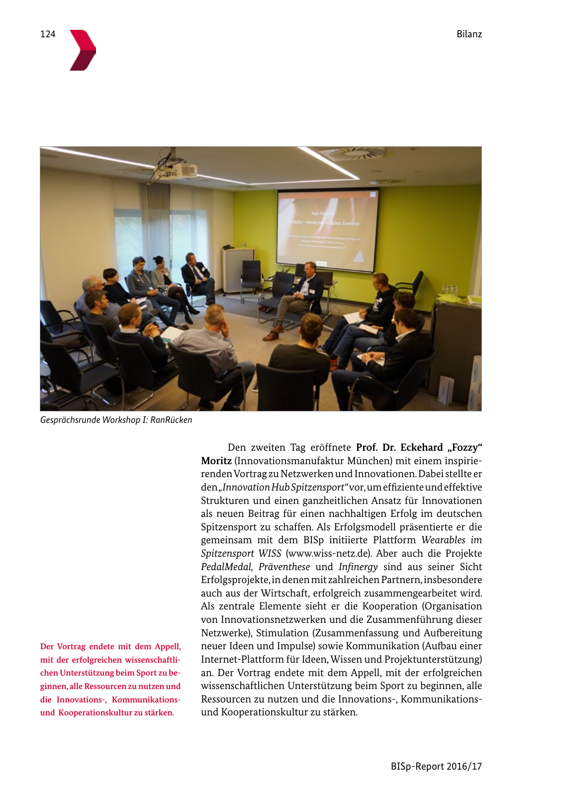 Vorschau BISp-Report 2016/17 Seite 126