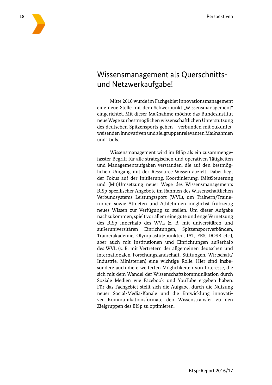 Vorschau BISp-Report 2016/17 Seite 20