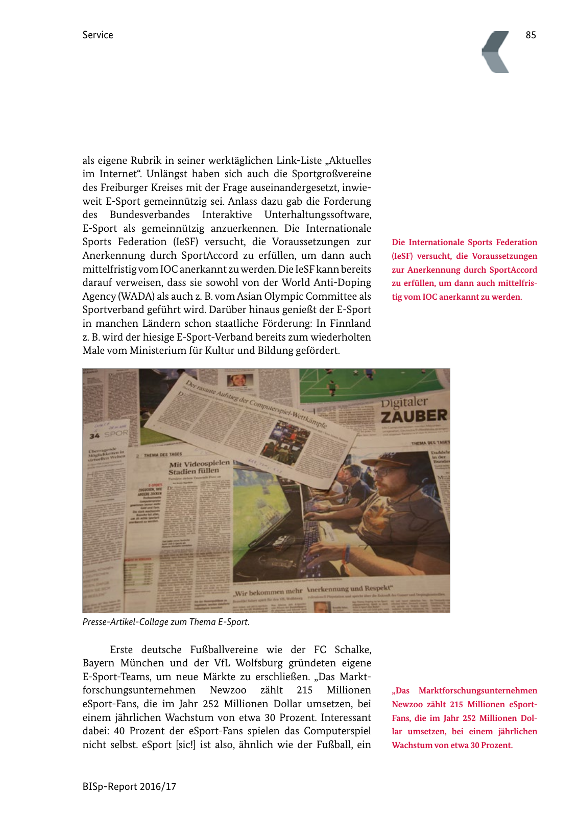 Vorschau BISp-Report 2016/17 Seite 87