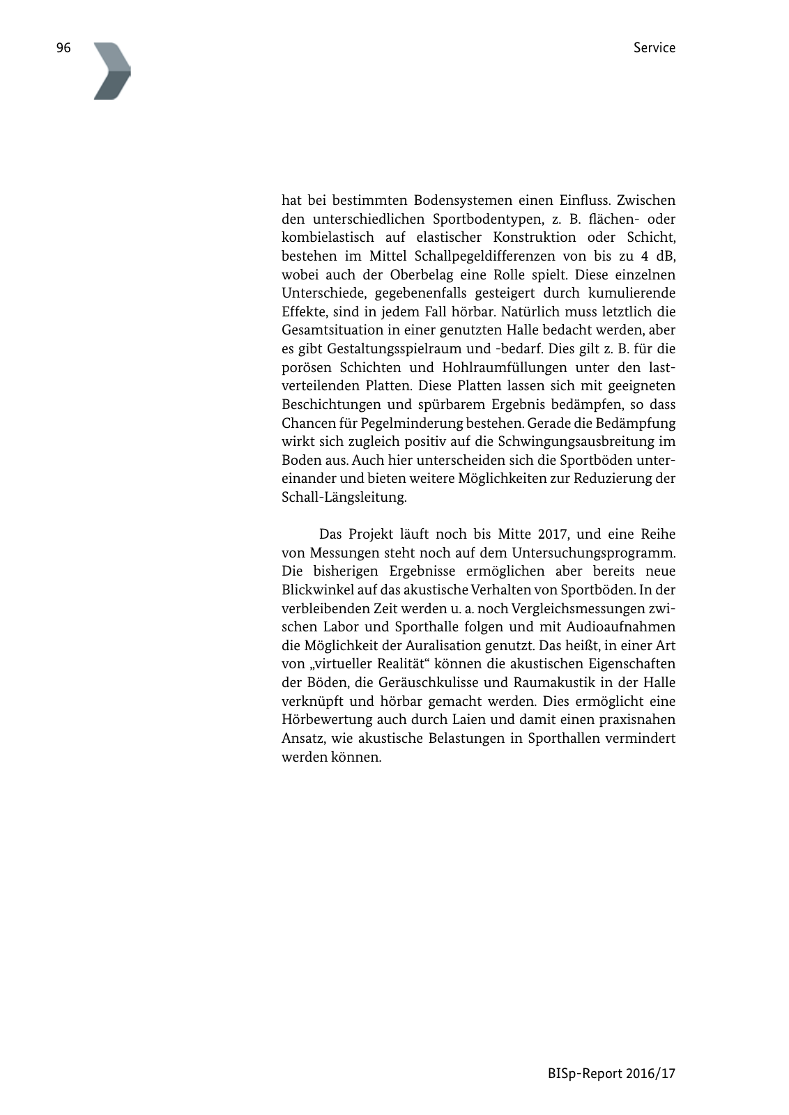 Vorschau BISp-Report 2016/17 Seite 98
