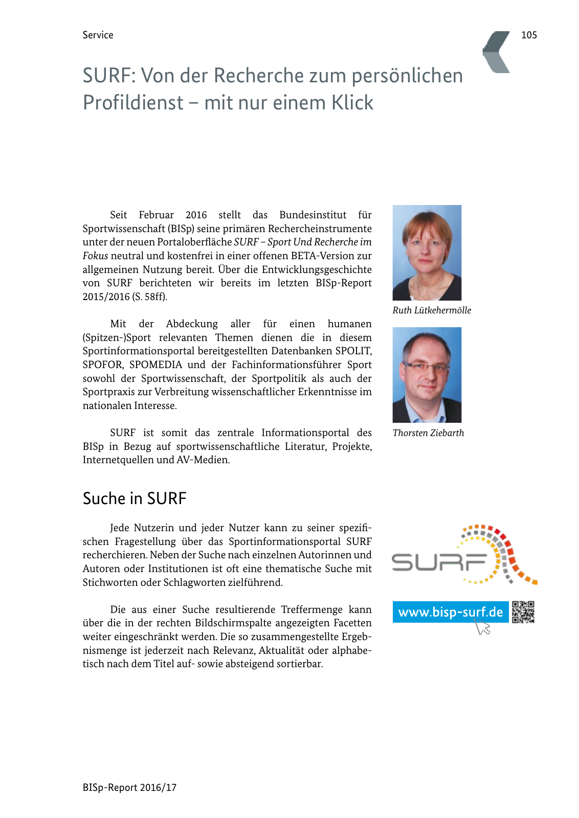 Vorschau BISp-Report 2016/17 Seite 107