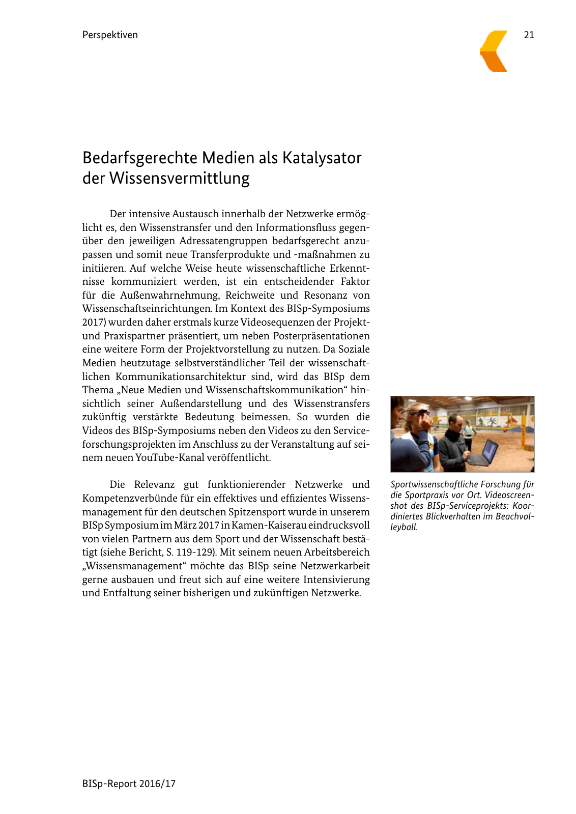 Vorschau BISp-Report 2016/17 Seite 23