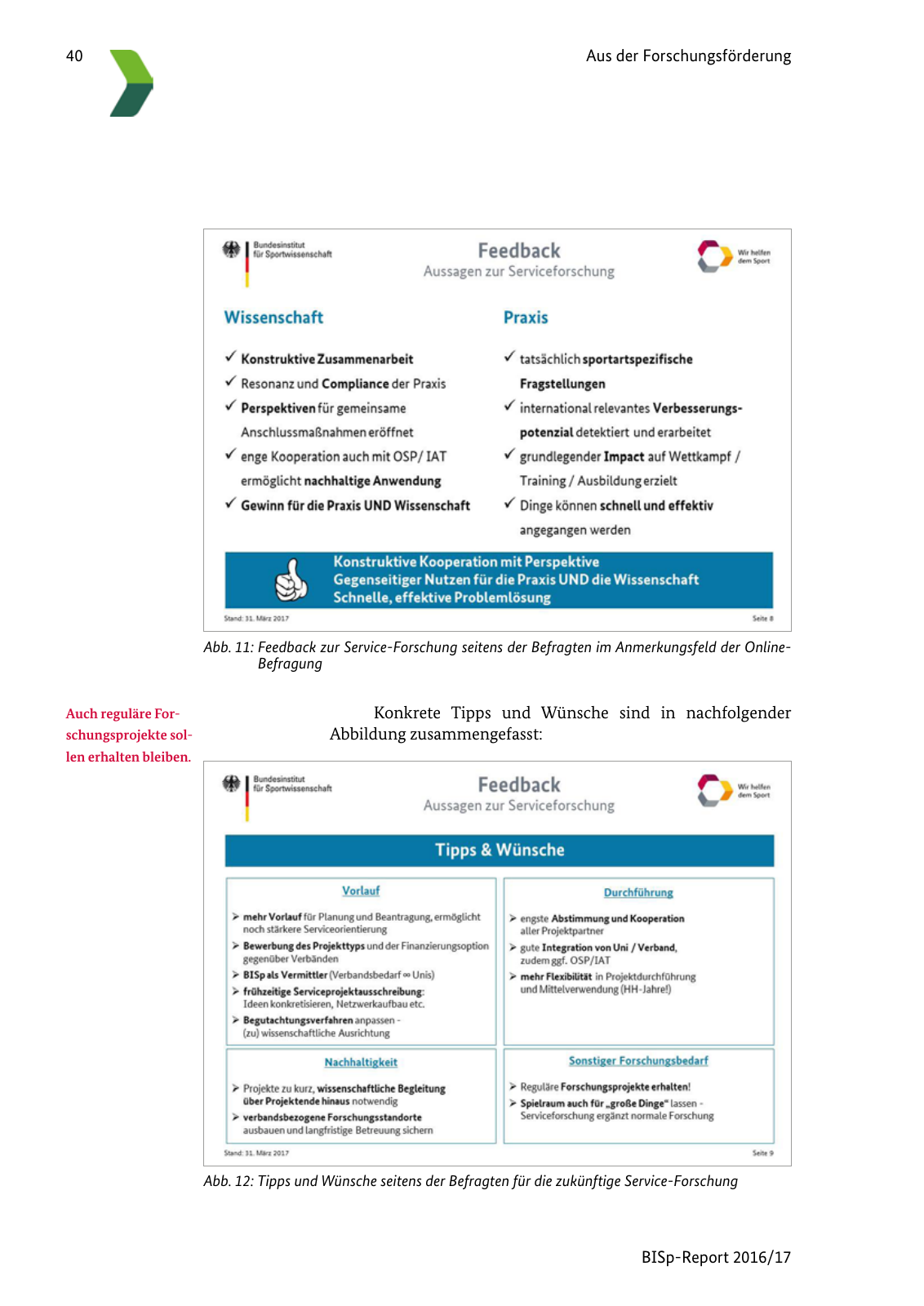 Vorschau BISp-Report 2016/17 Seite 42