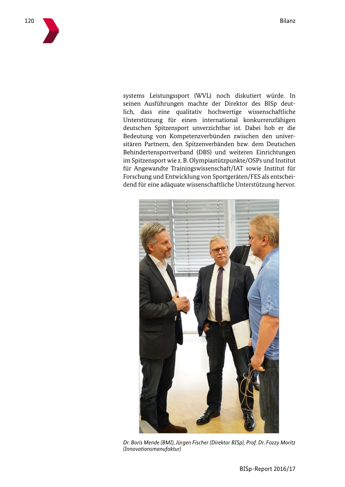 Vorschau BISp-Report 2016/17 Seite 122