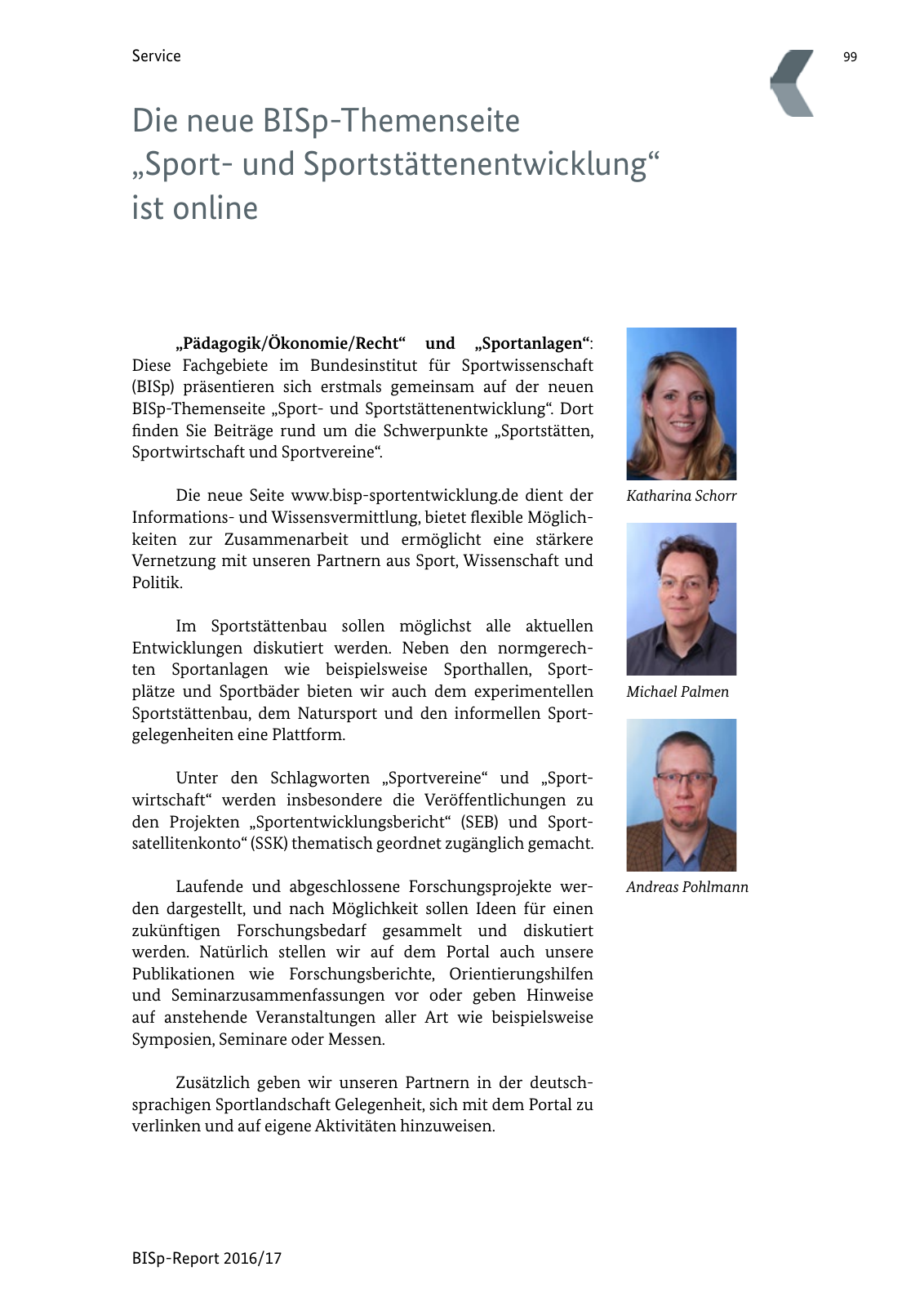 Vorschau BISp-Report 2016/17 Seite 101