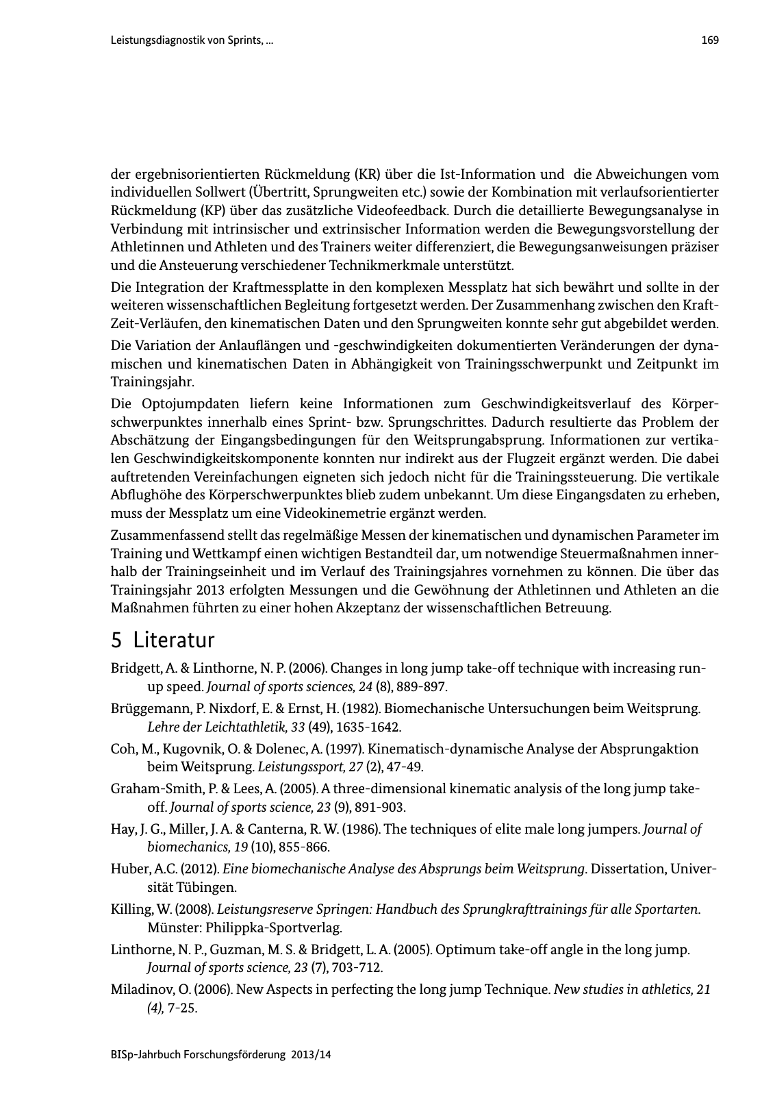 Vorschau BISp-Jahrbuch Forschungsförderung 2013/14 Seite 170