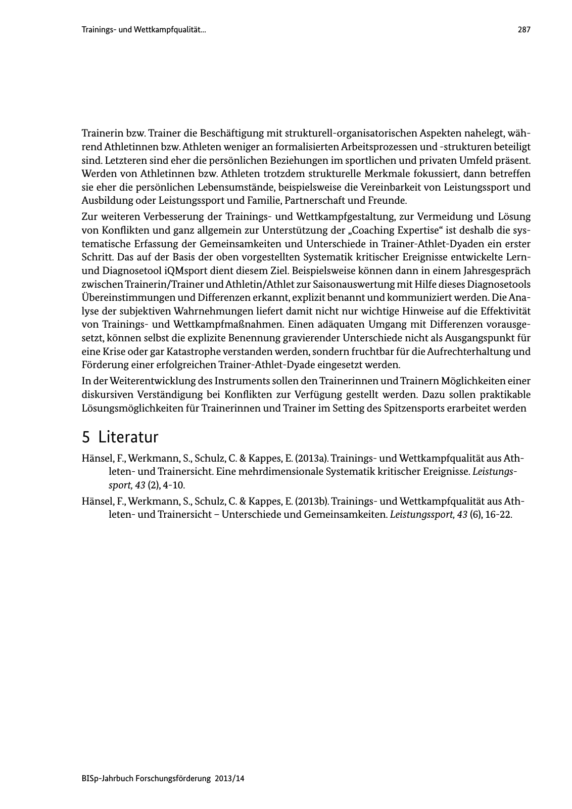 Vorschau BISp-Jahrbuch Forschungsförderung 2013/14 Seite 288