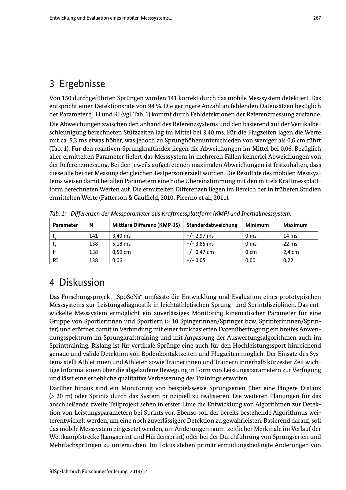 Vorschau BISp-Jahrbuch Forschungsförderung 2013/14 Seite 268