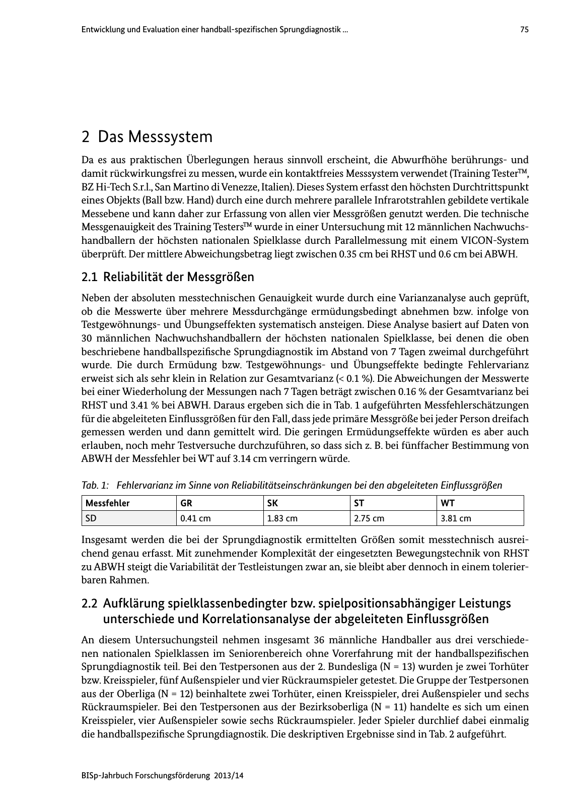 Vorschau BISp-Jahrbuch Forschungsförderung 2013/14 Seite 76