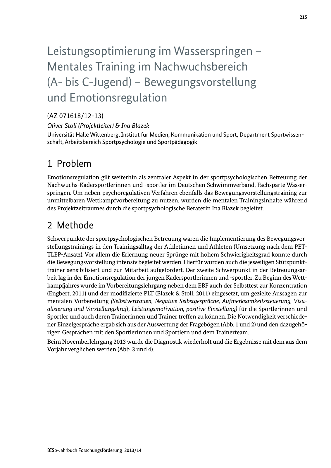 Vorschau BISp-Jahrbuch Forschungsförderung 2013/14 Seite 216
