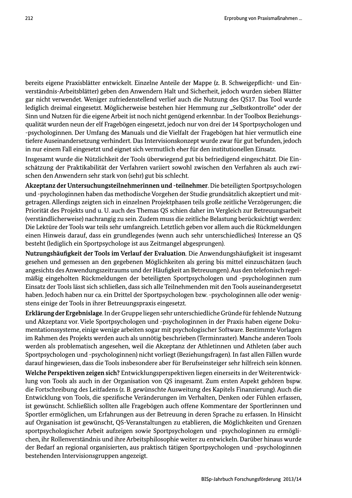 Vorschau BISp-Jahrbuch Forschungsförderung 2013/14 Seite 213