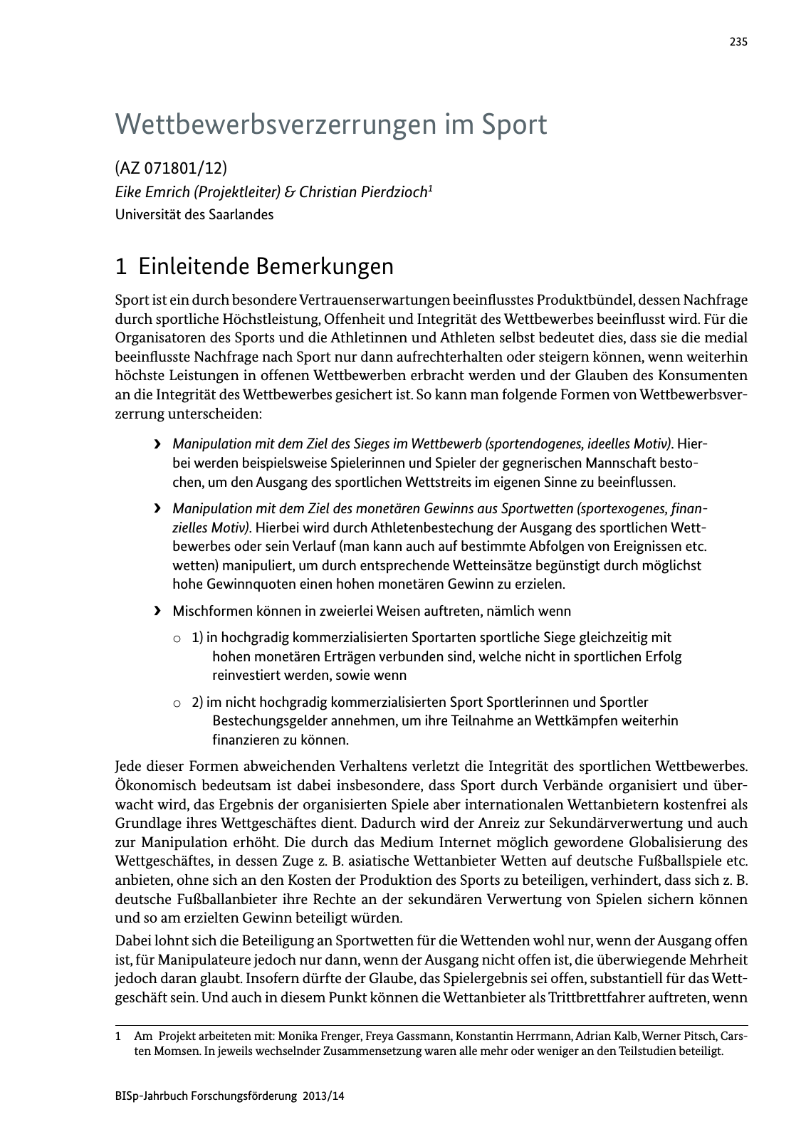 Vorschau BISp-Jahrbuch Forschungsförderung 2013/14 Seite 236