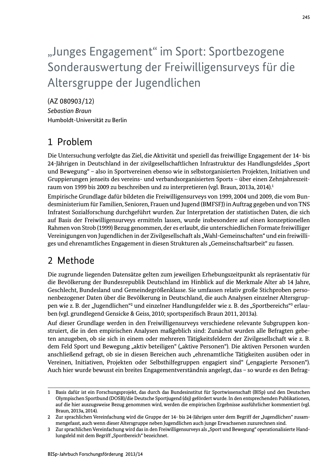 Vorschau BISp-Jahrbuch Forschungsförderung 2013/14 Seite 246
