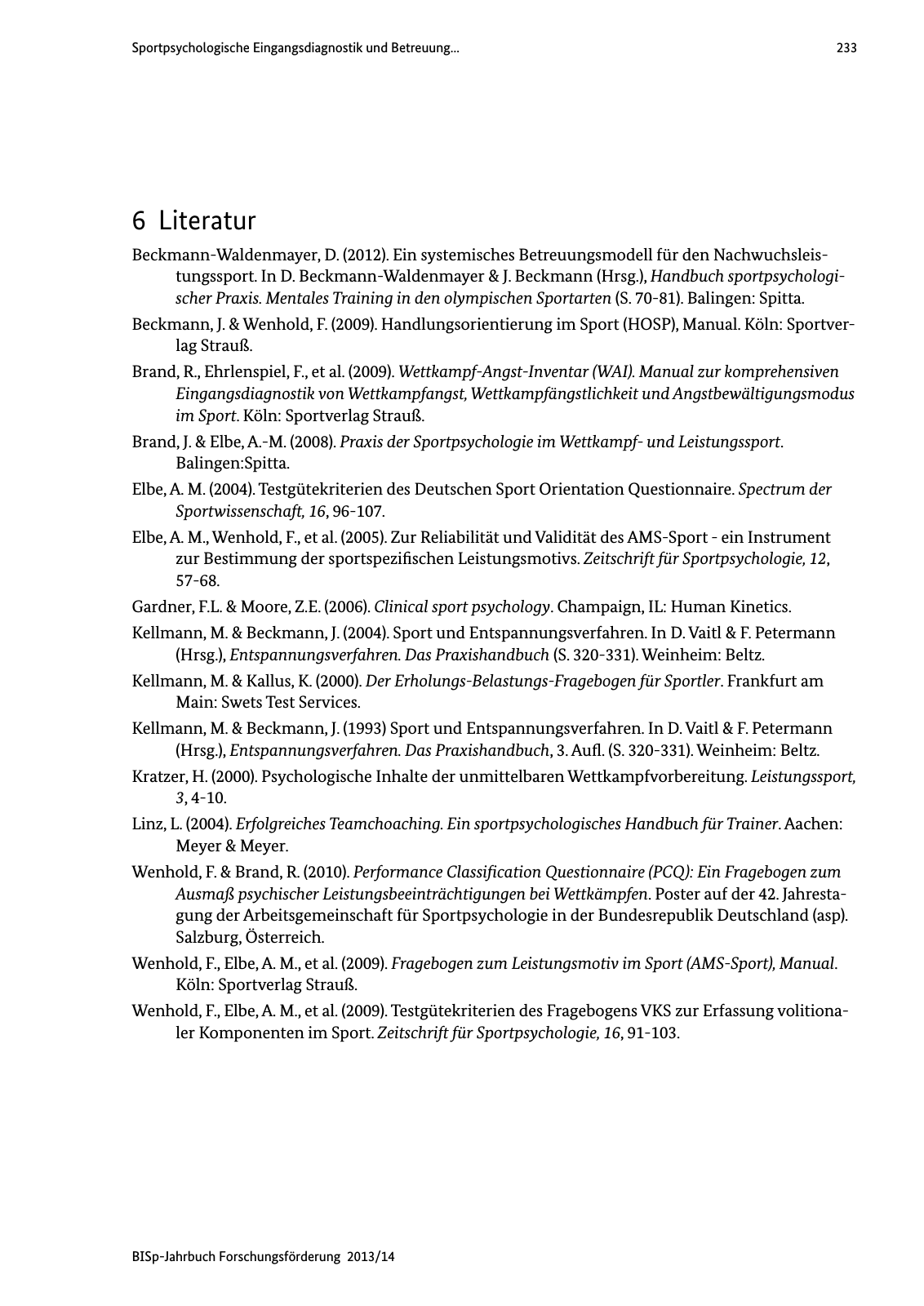 Vorschau BISp-Jahrbuch Forschungsförderung 2013/14 Seite 234