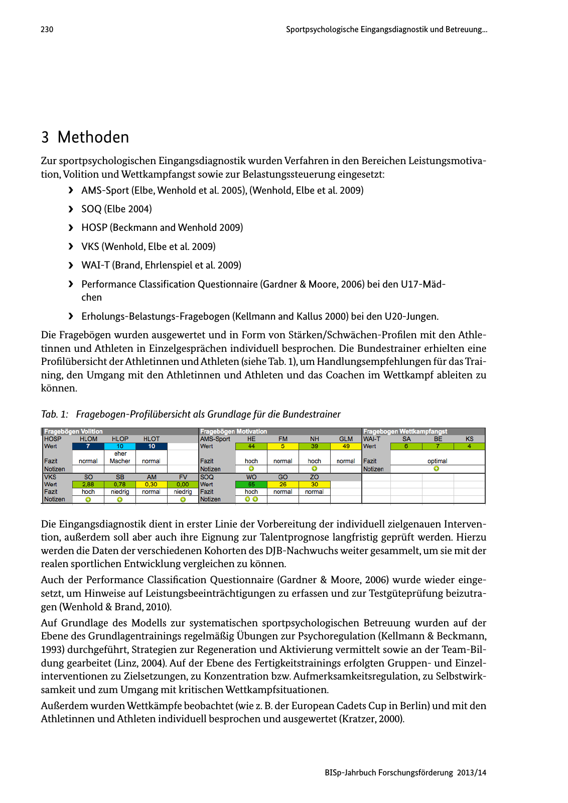 Vorschau BISp-Jahrbuch Forschungsförderung 2013/14 Seite 231