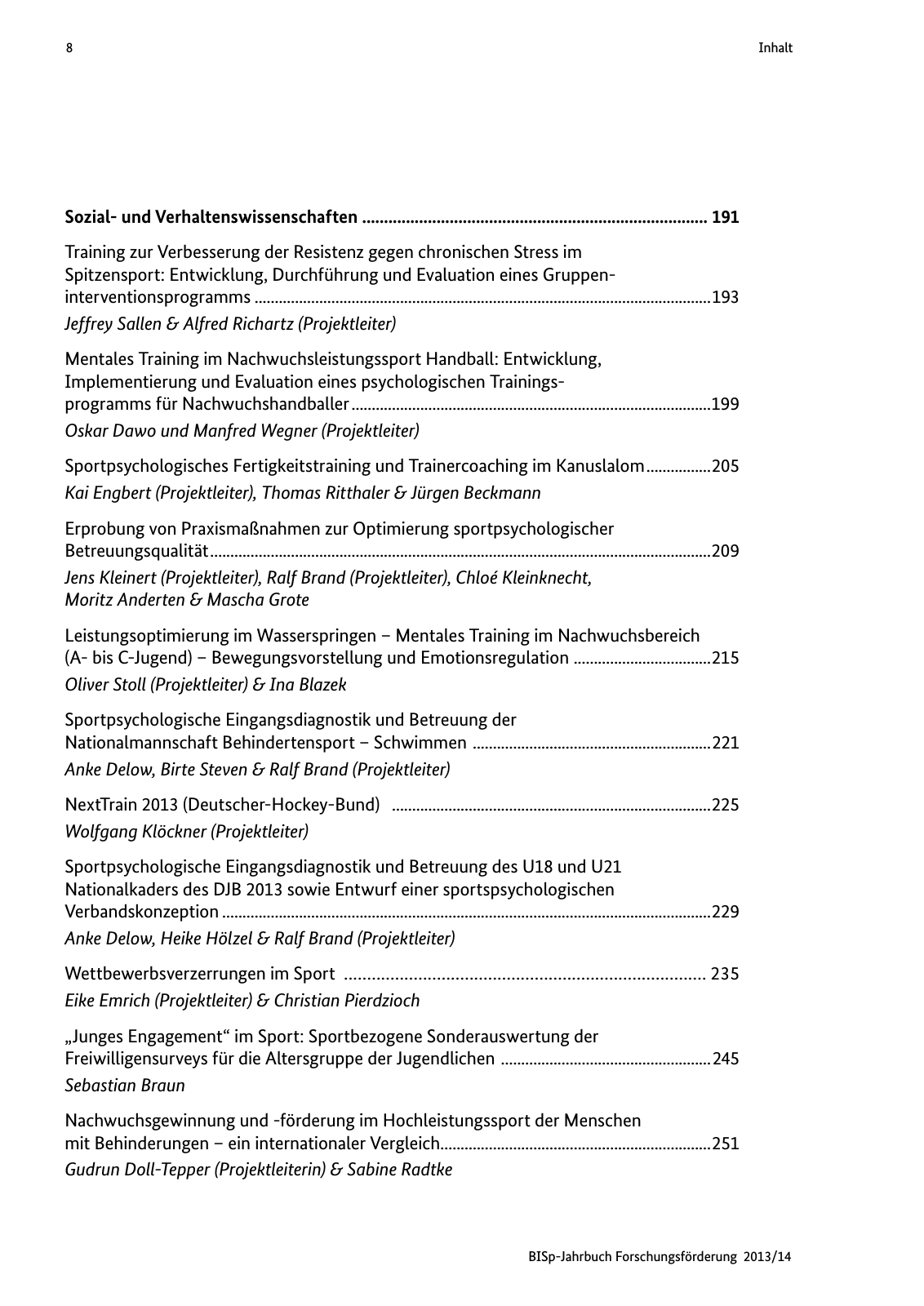 Vorschau BISp-Jahrbuch Forschungsförderung 2013/14 Seite 9