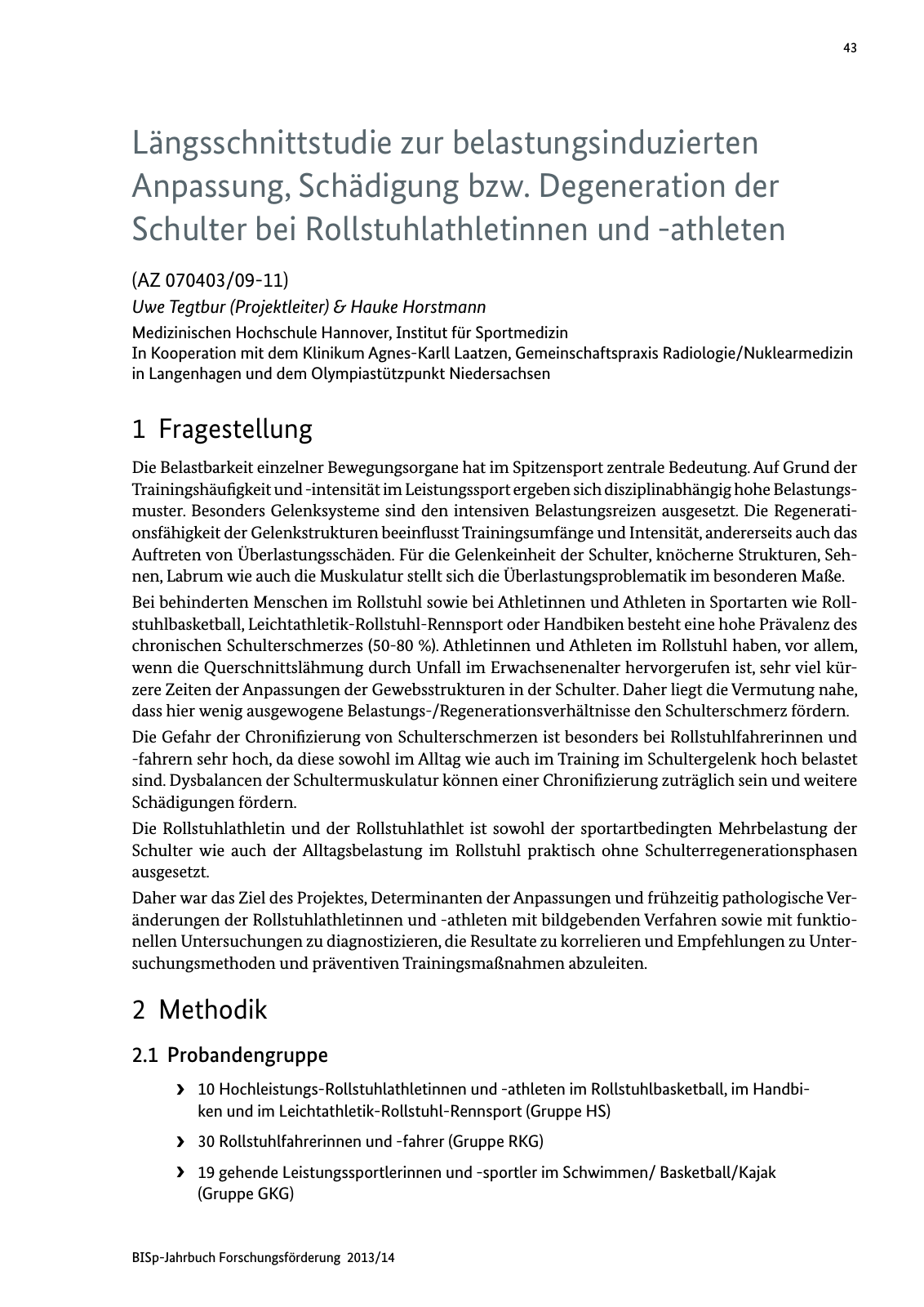 Vorschau BISp-Jahrbuch Forschungsförderung 2013/14 Seite 44