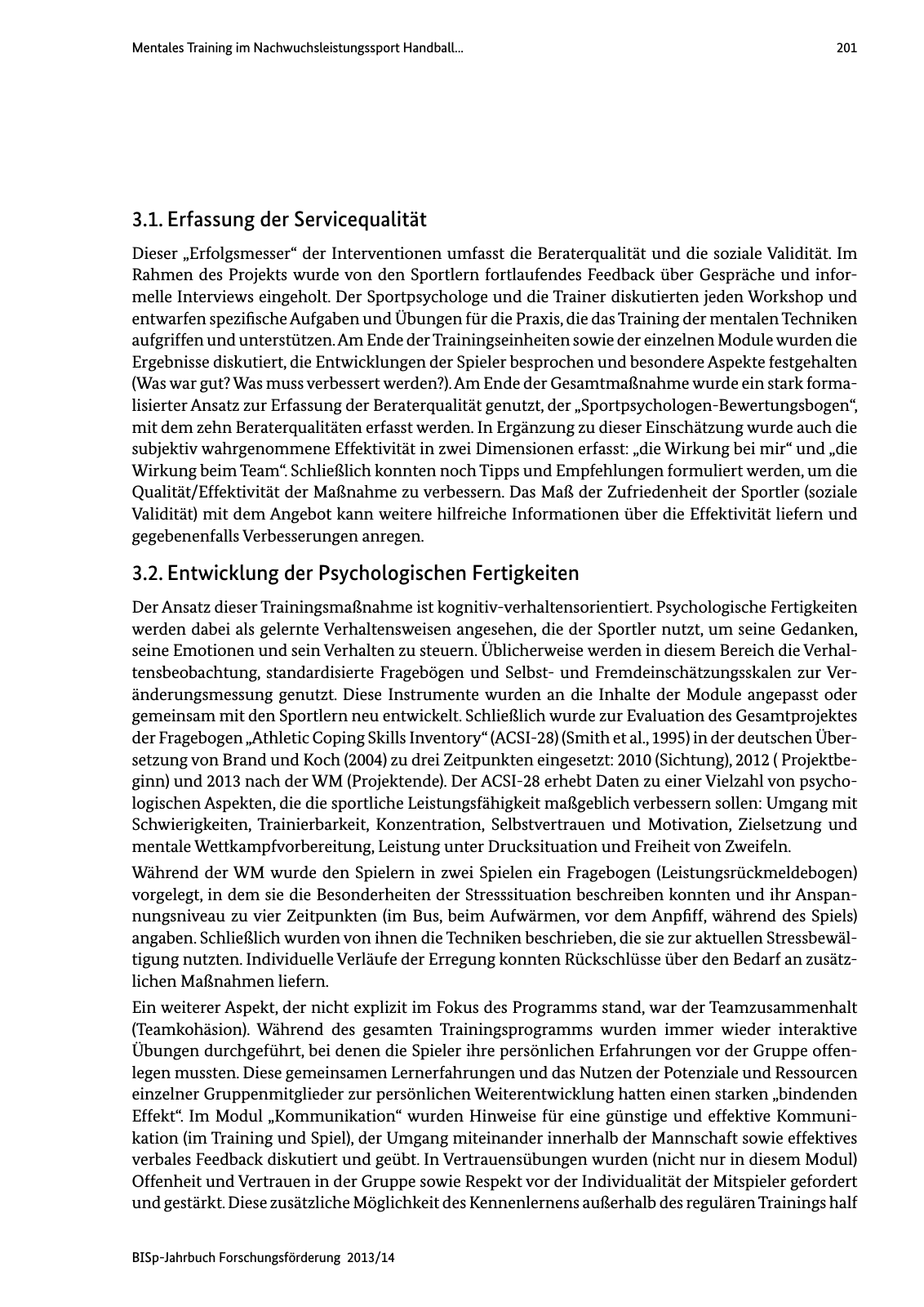 Vorschau BISp-Jahrbuch Forschungsförderung 2013/14 Seite 202