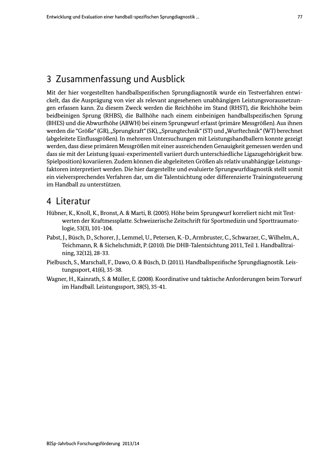 Vorschau BISp-Jahrbuch Forschungsförderung 2013/14 Seite 78
