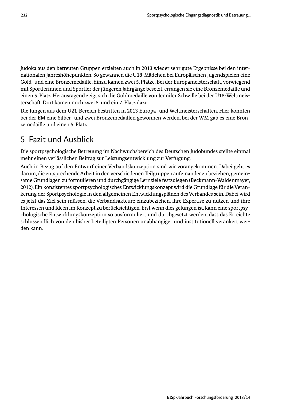 Vorschau BISp-Jahrbuch Forschungsförderung 2013/14 Seite 233