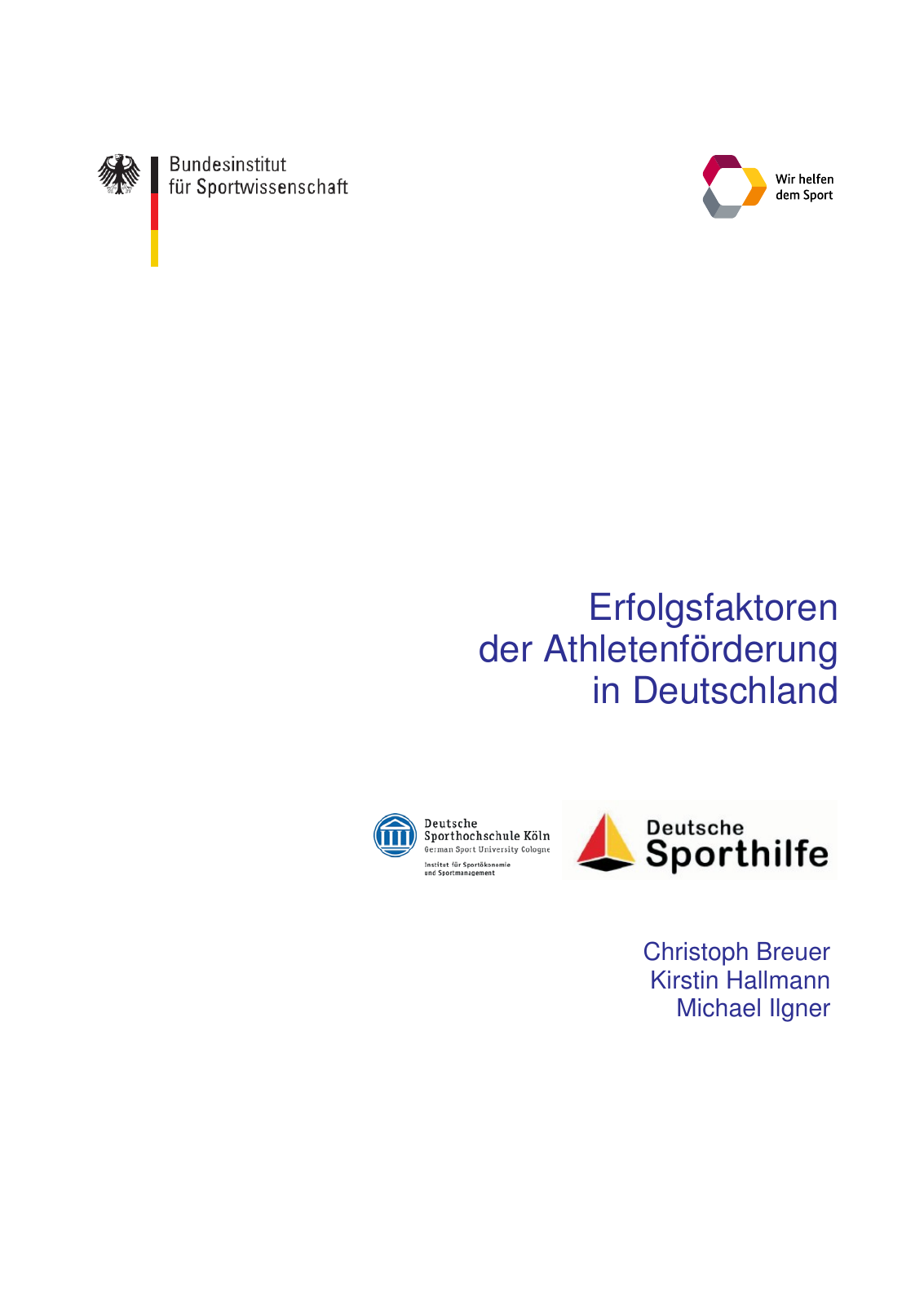 Vorschau Erfolgsfaktoren der Athletenförderung in Deutschland Seite 1