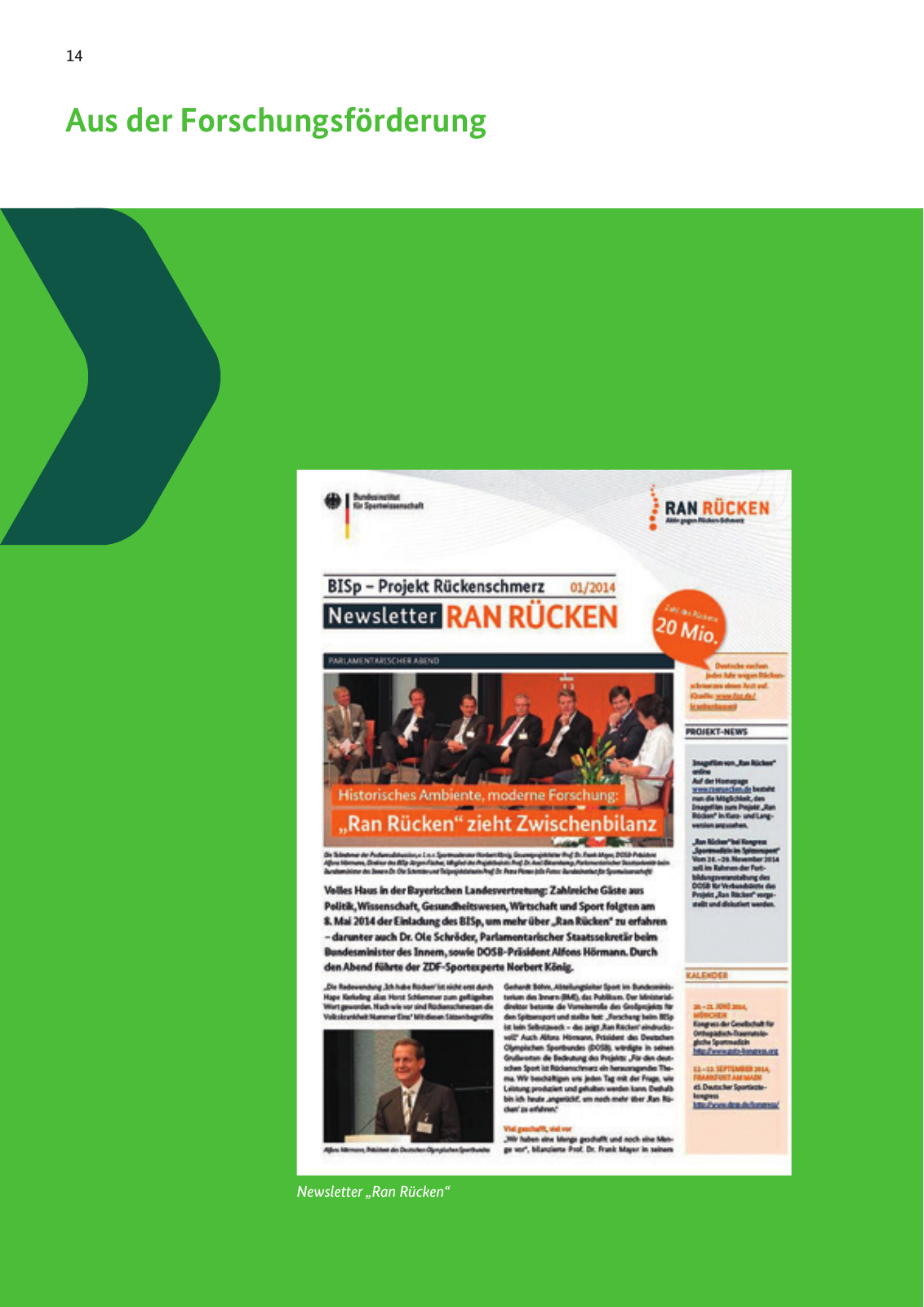 Vorschau BISp-Report 2014/15 : Bilanz und Perspektiven Seite 16