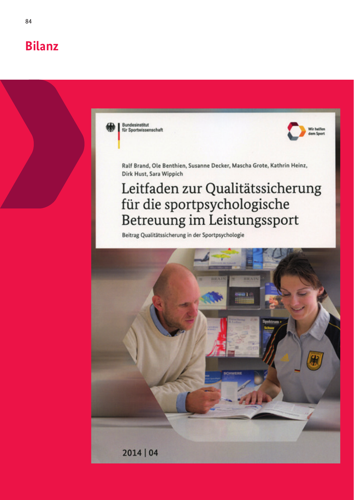 Vorschau BISp-Report 2014/15 : Bilanz und Perspektiven Seite 86