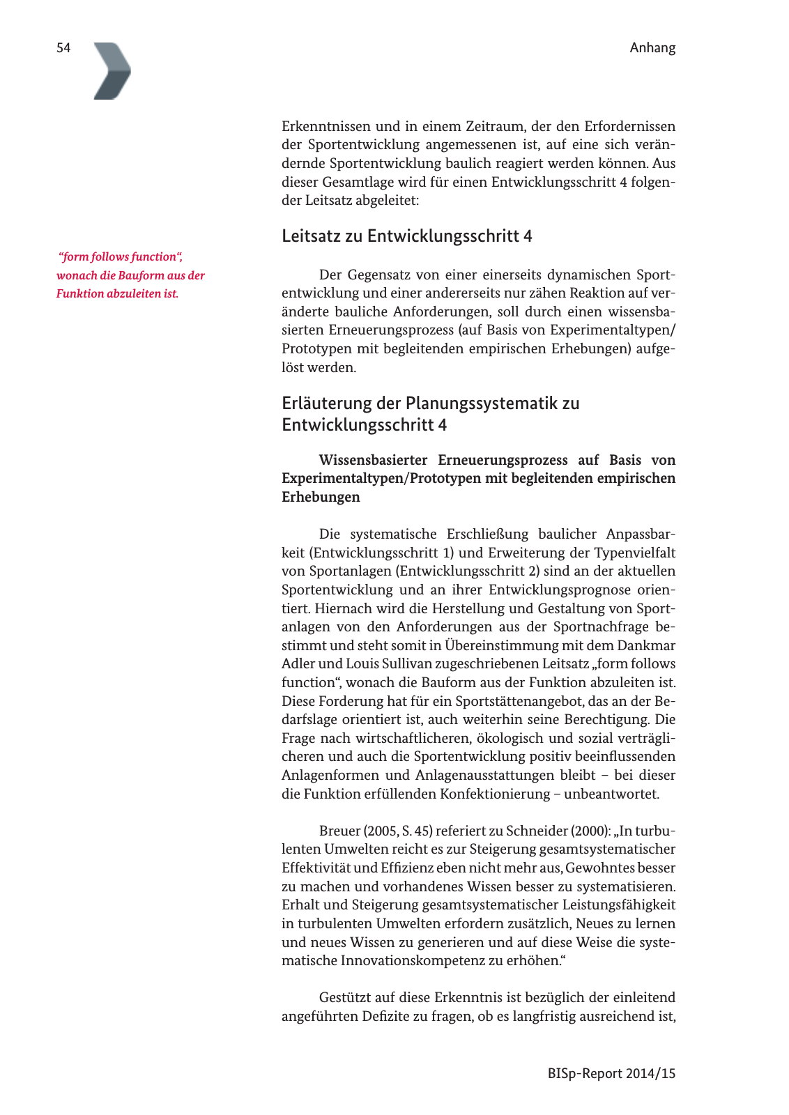 Vorschau BISp-Report 2014/15 : Bilanz und Perspektiven Seite 56