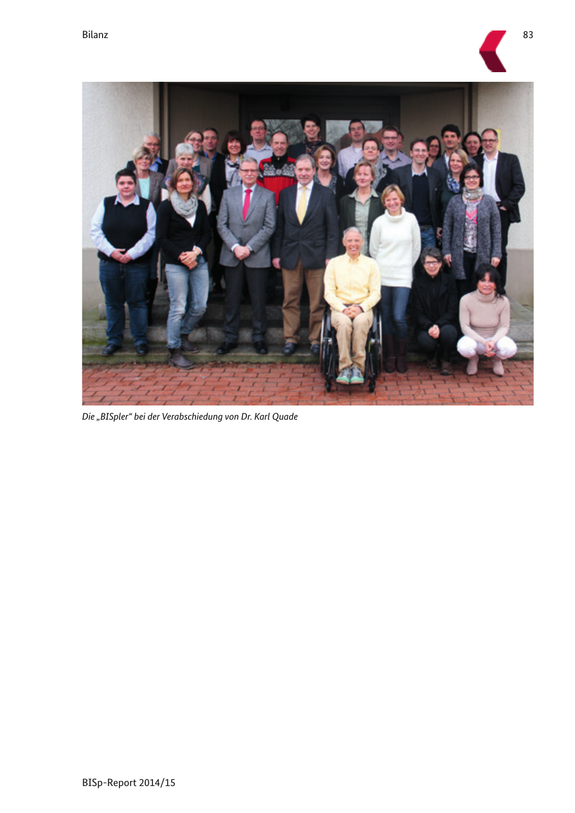 Vorschau BISp-Report 2014/15 : Bilanz und Perspektiven Seite 85